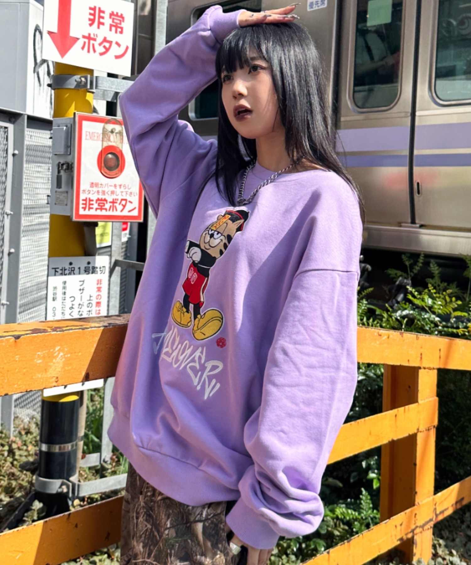 ドルチェアンドガッパーナ　トレーナー　天使　紫　スウェット　美品 A'GEM/9 × .kom 『A'gem/エージェム』猫CAT刺しゅうトレーナー A'gem