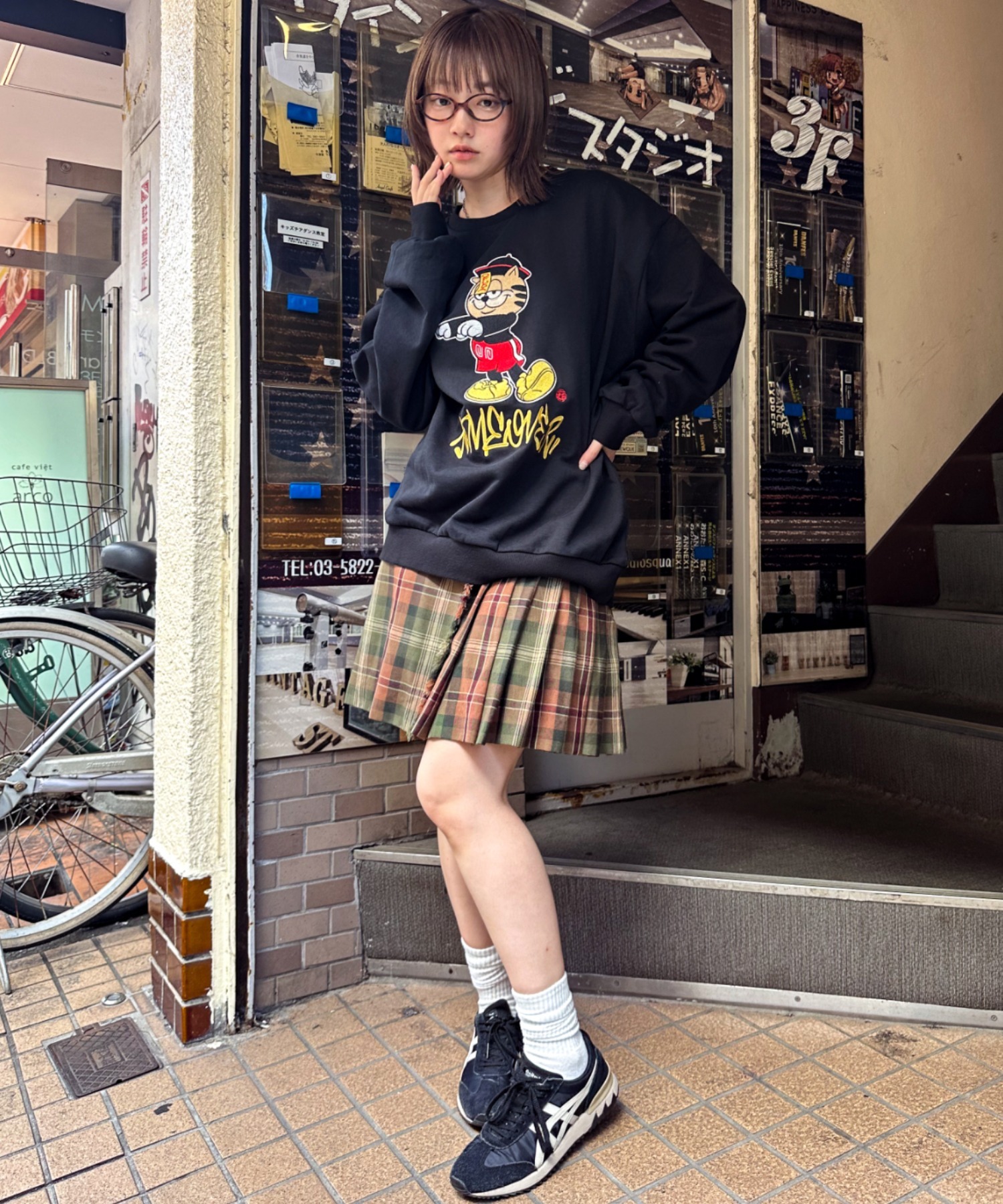 A'GEM/9 × .kom 『A'gem/エージェム』猫CAT刺しゅうトレーナー A'gem