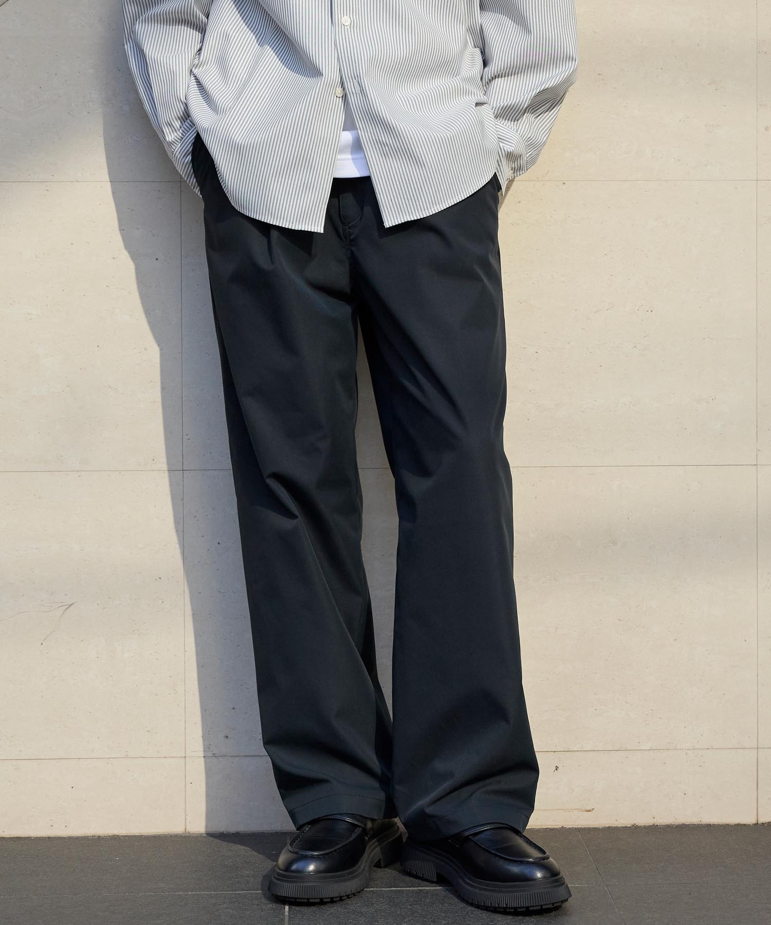 イージーケア/UVカット>ワンタック ファンクショナルファブリック