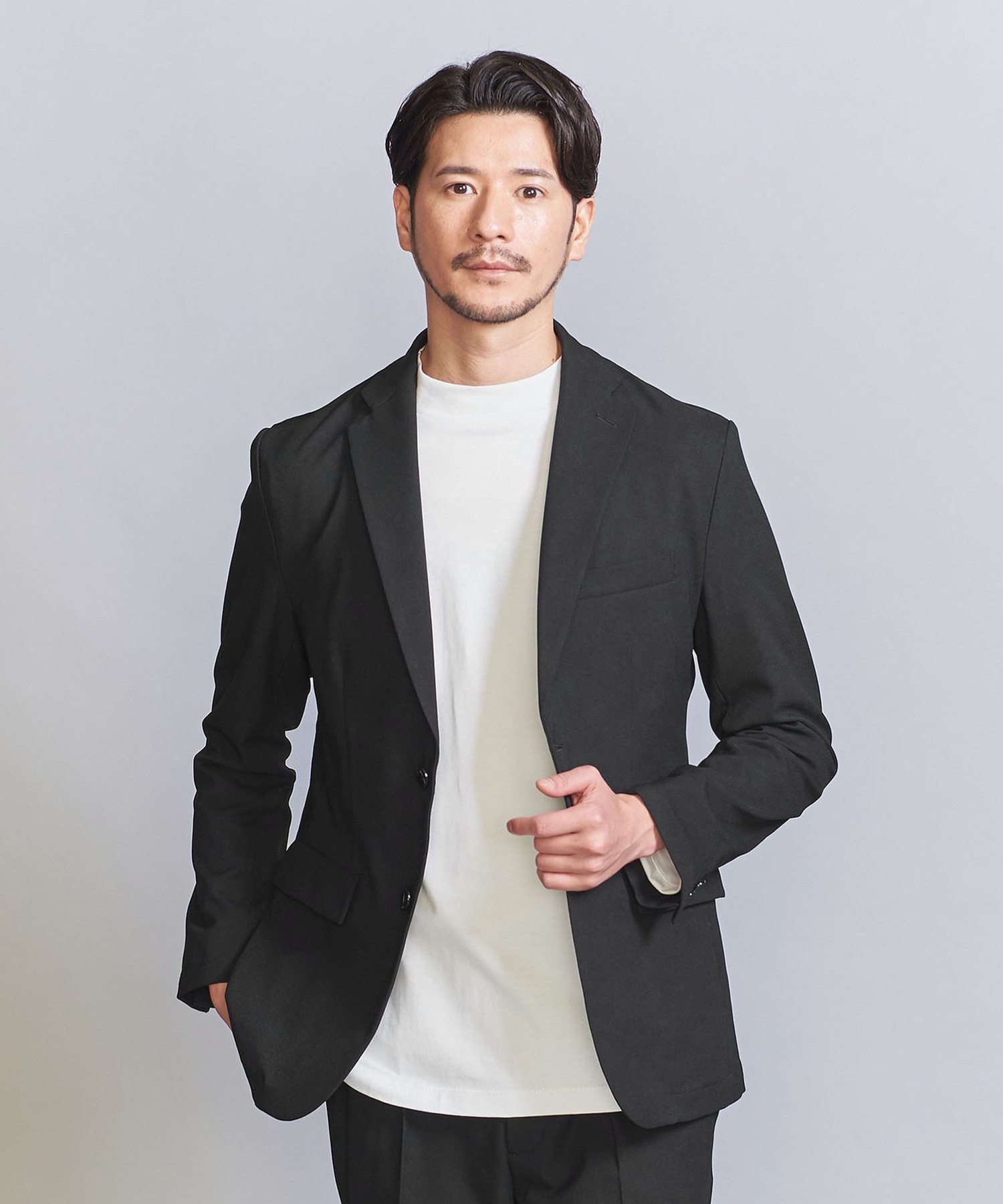 ライト オックスフォード セットアップ ジャケット＆イージーパンツ M WEB限定 WARDROBE SMART】ライト オックスフォード トップ