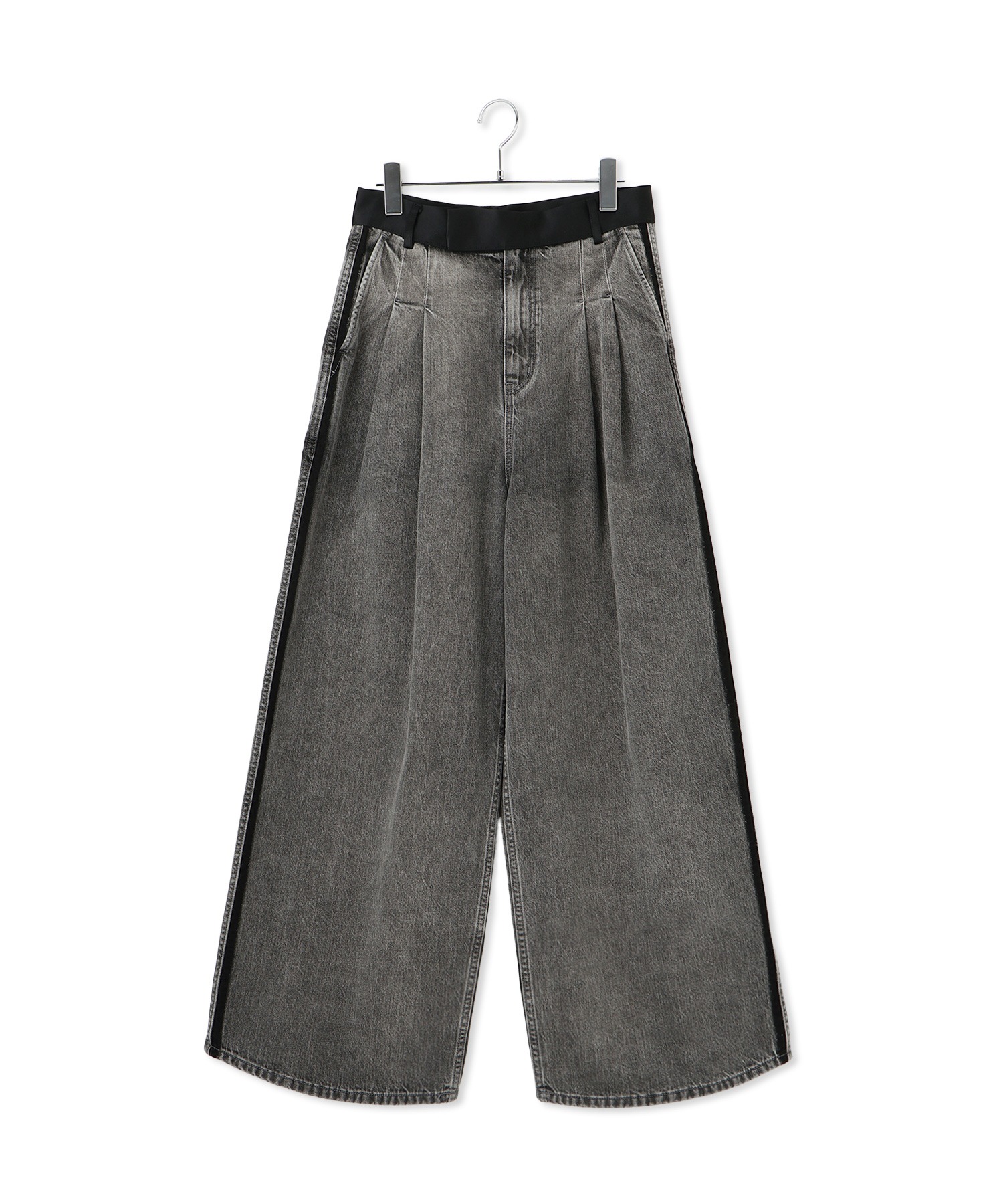 【EMOELLE】・【サステナブル】ドレスデニムパンツ