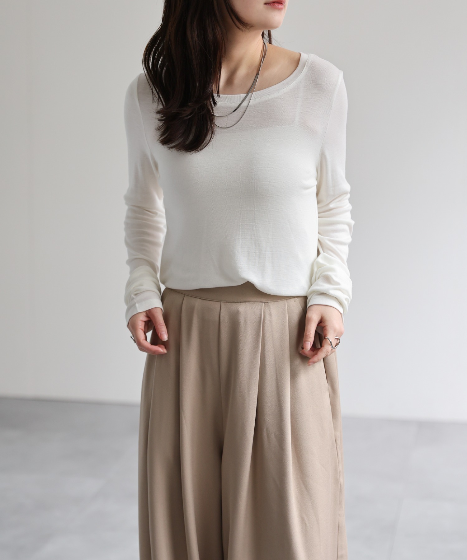 model：156cm 着用サイズ：FREE