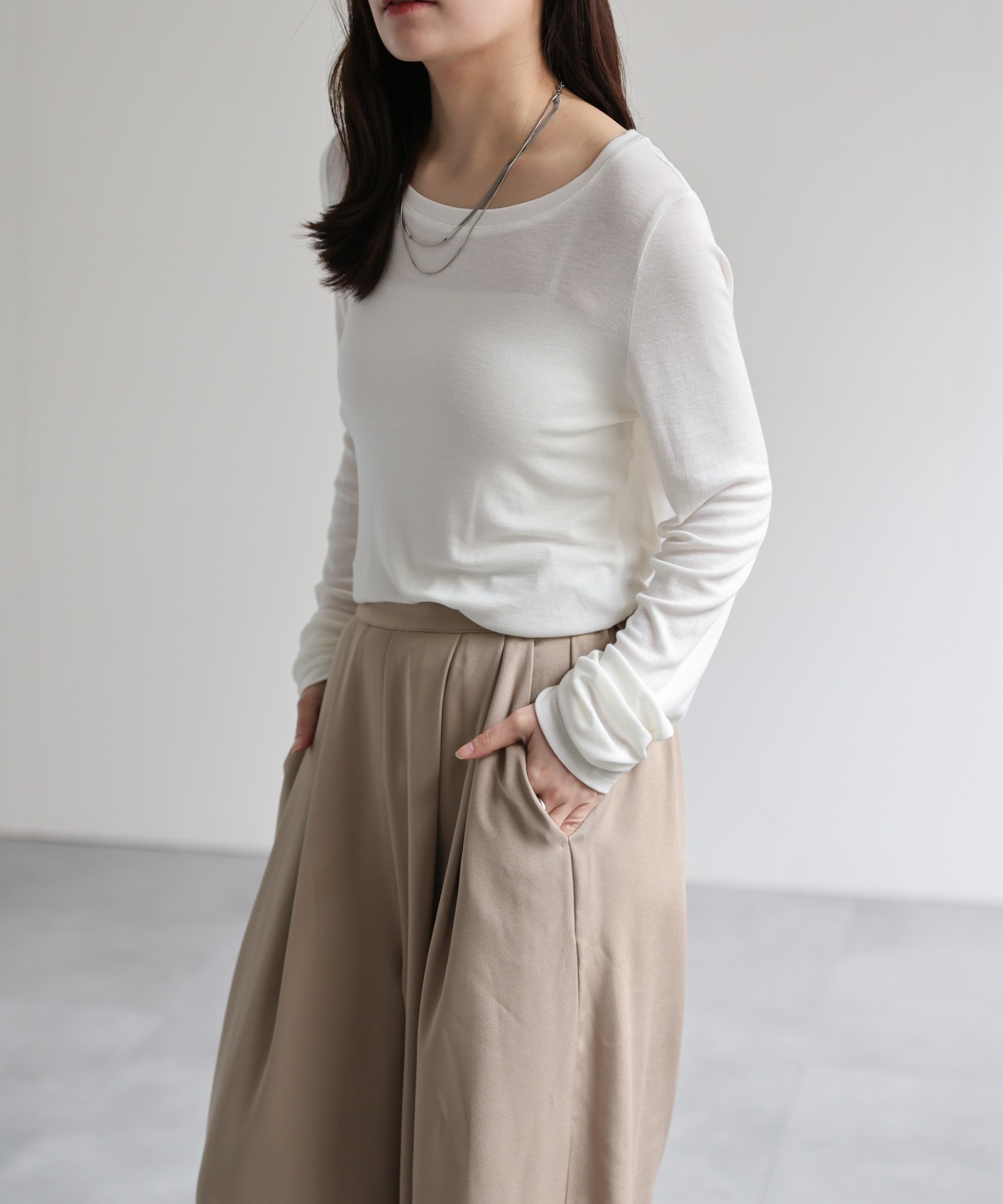 model：156cm 着用サイズ：FREE