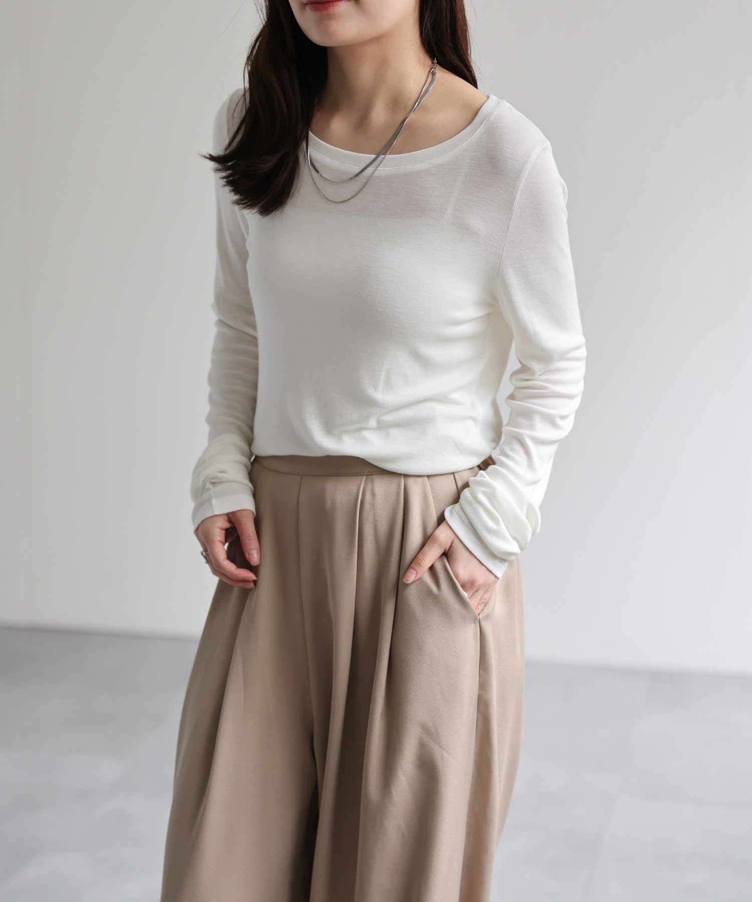 model：156cm 着用サイズ：FREE