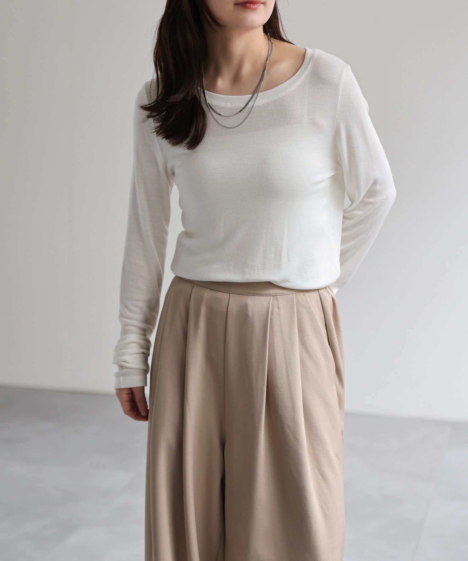 model：156cm 着用サイズ：FREE