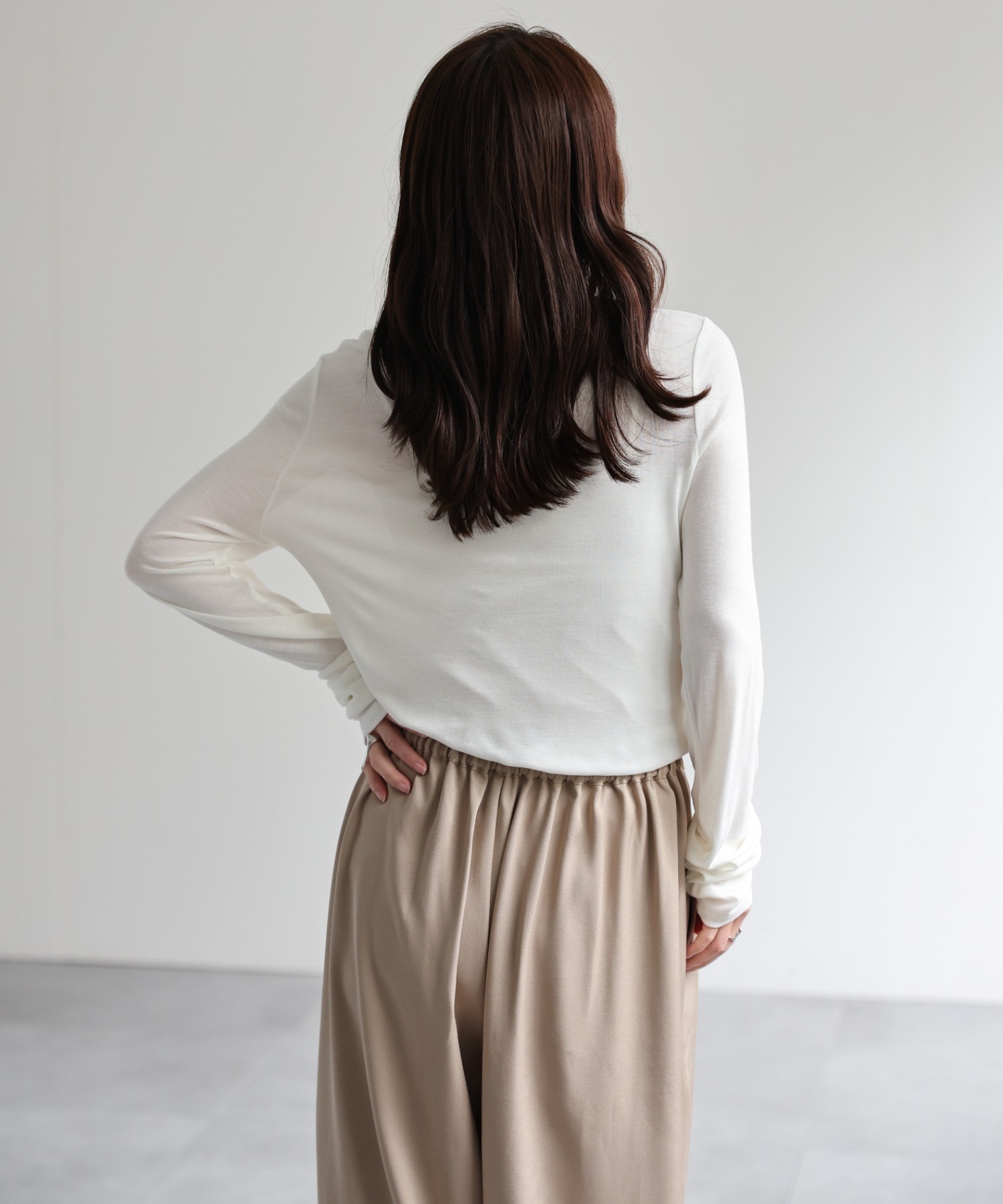 model：156cm 着用サイズ：FREE