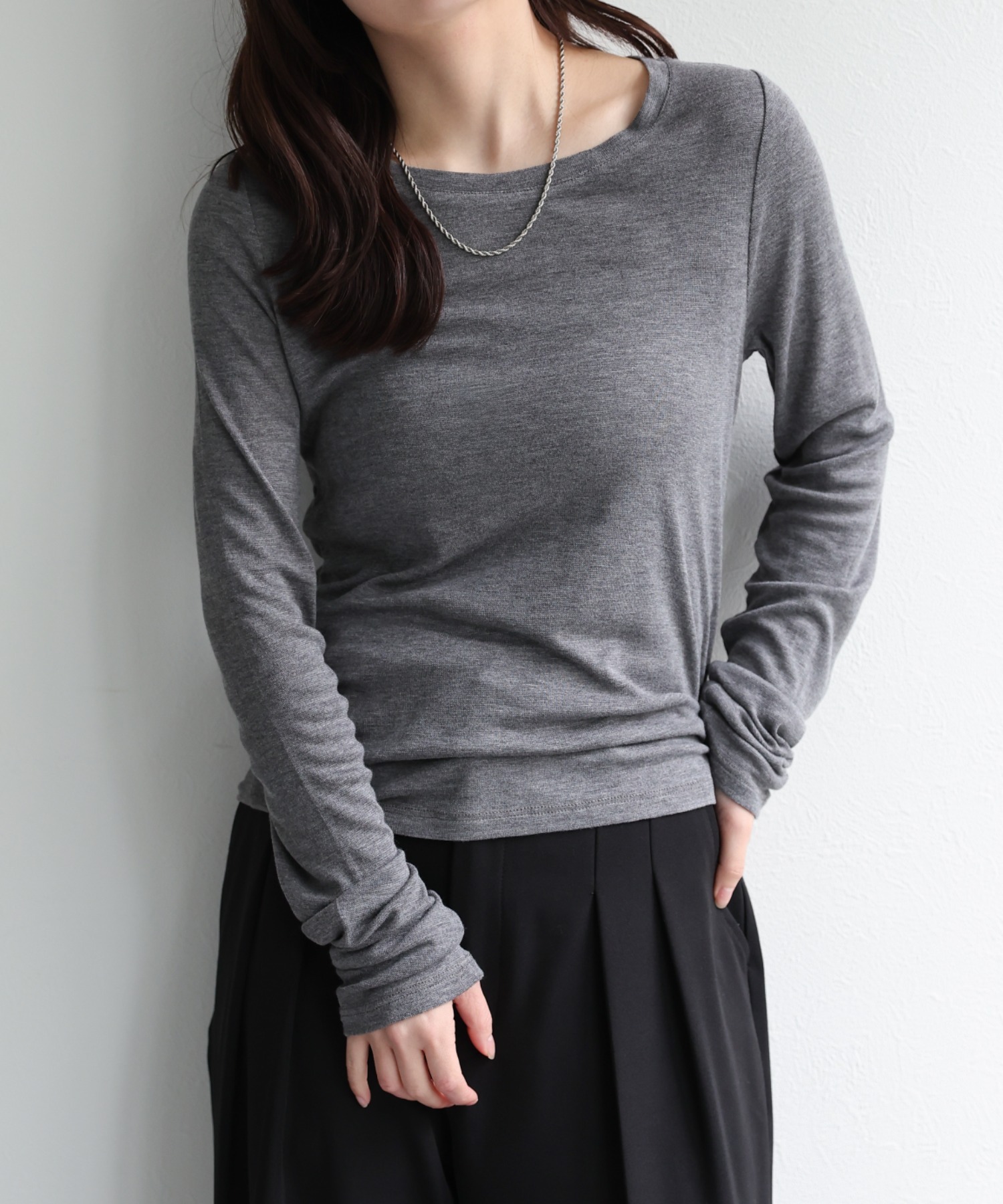 model：156cm 着用サイズ：FREE
