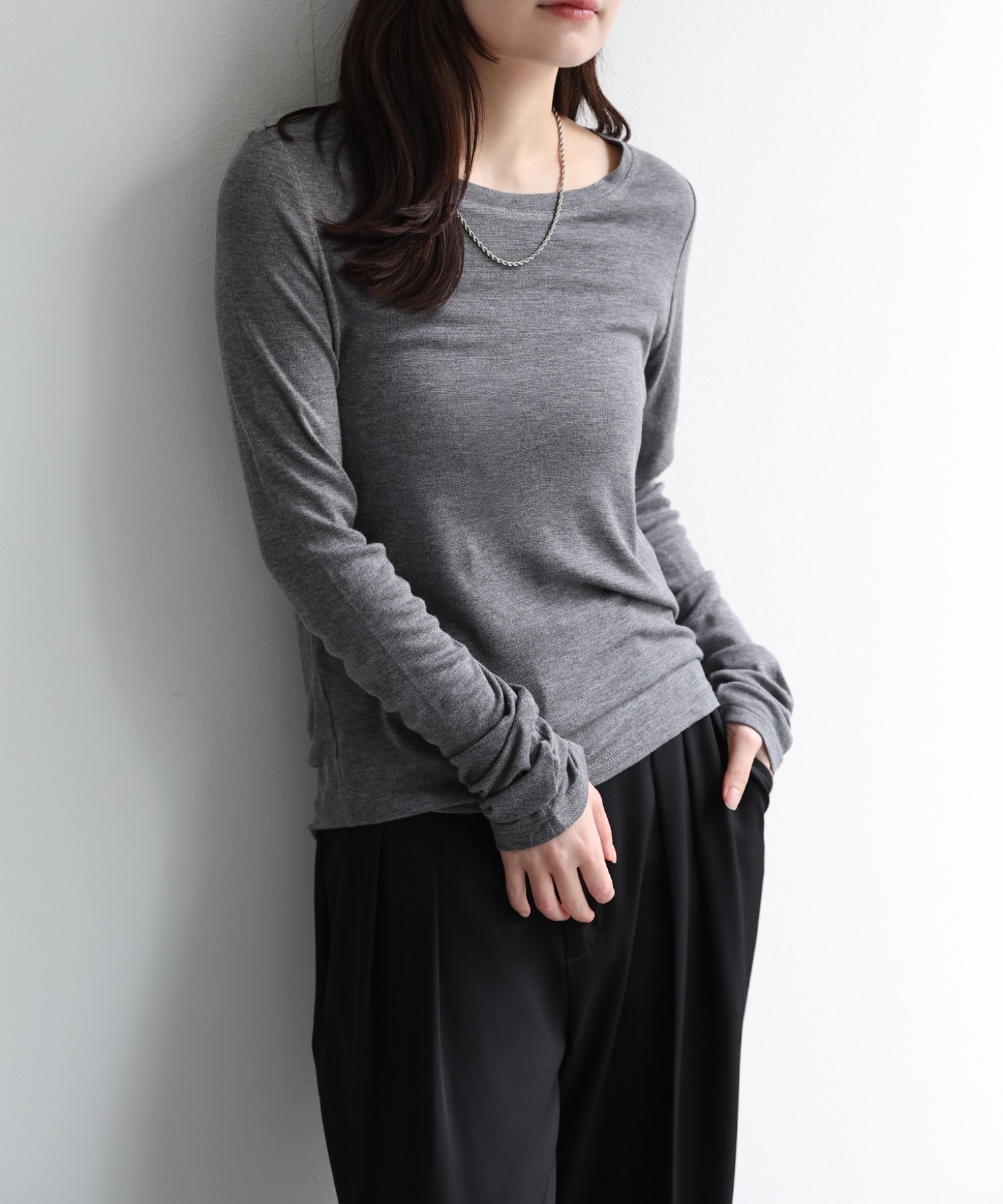 model：156cm 着用サイズ：FREE
