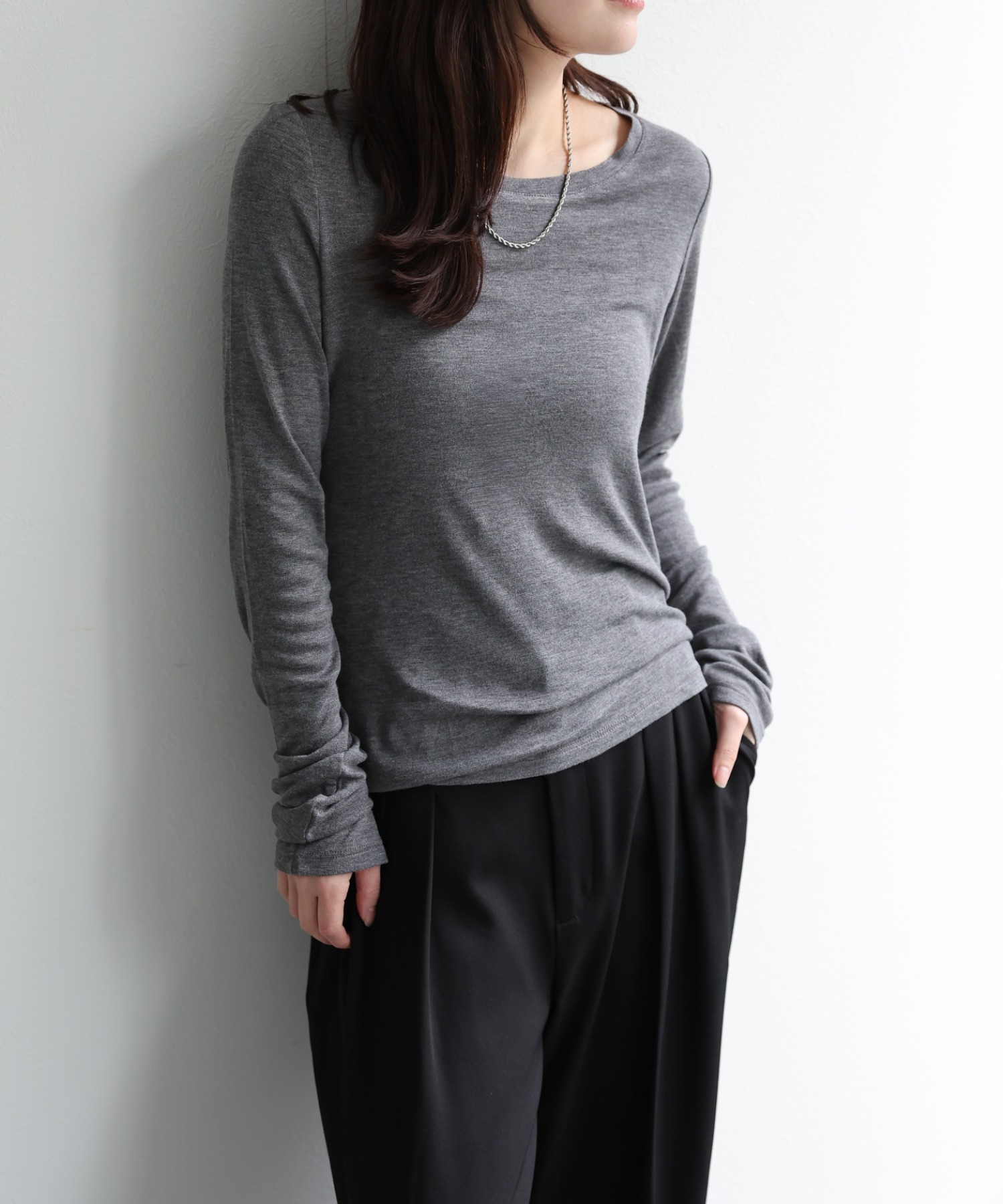 model：156cm 着用サイズ：FREE