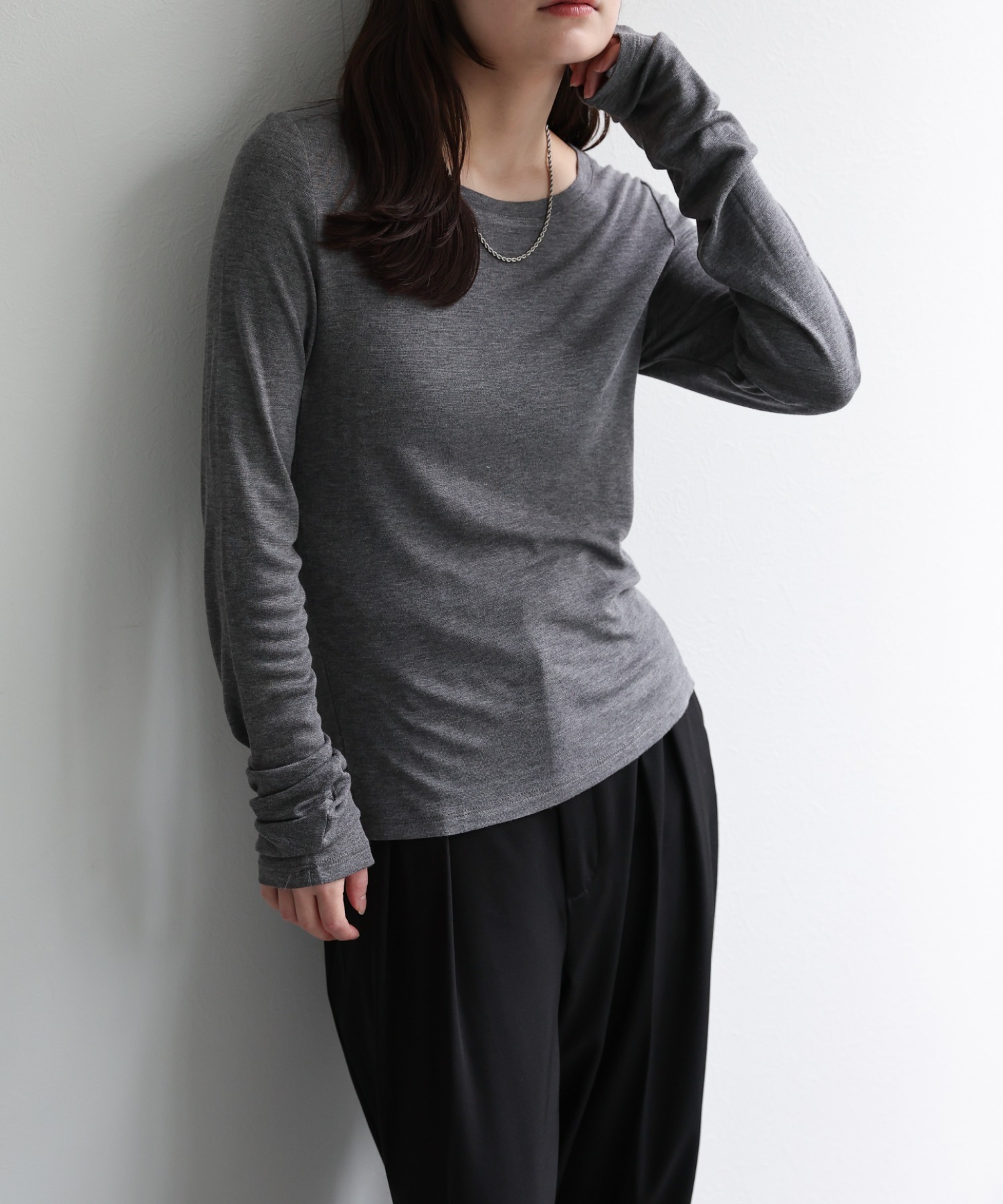 model：156cm 着用サイズ：FREE