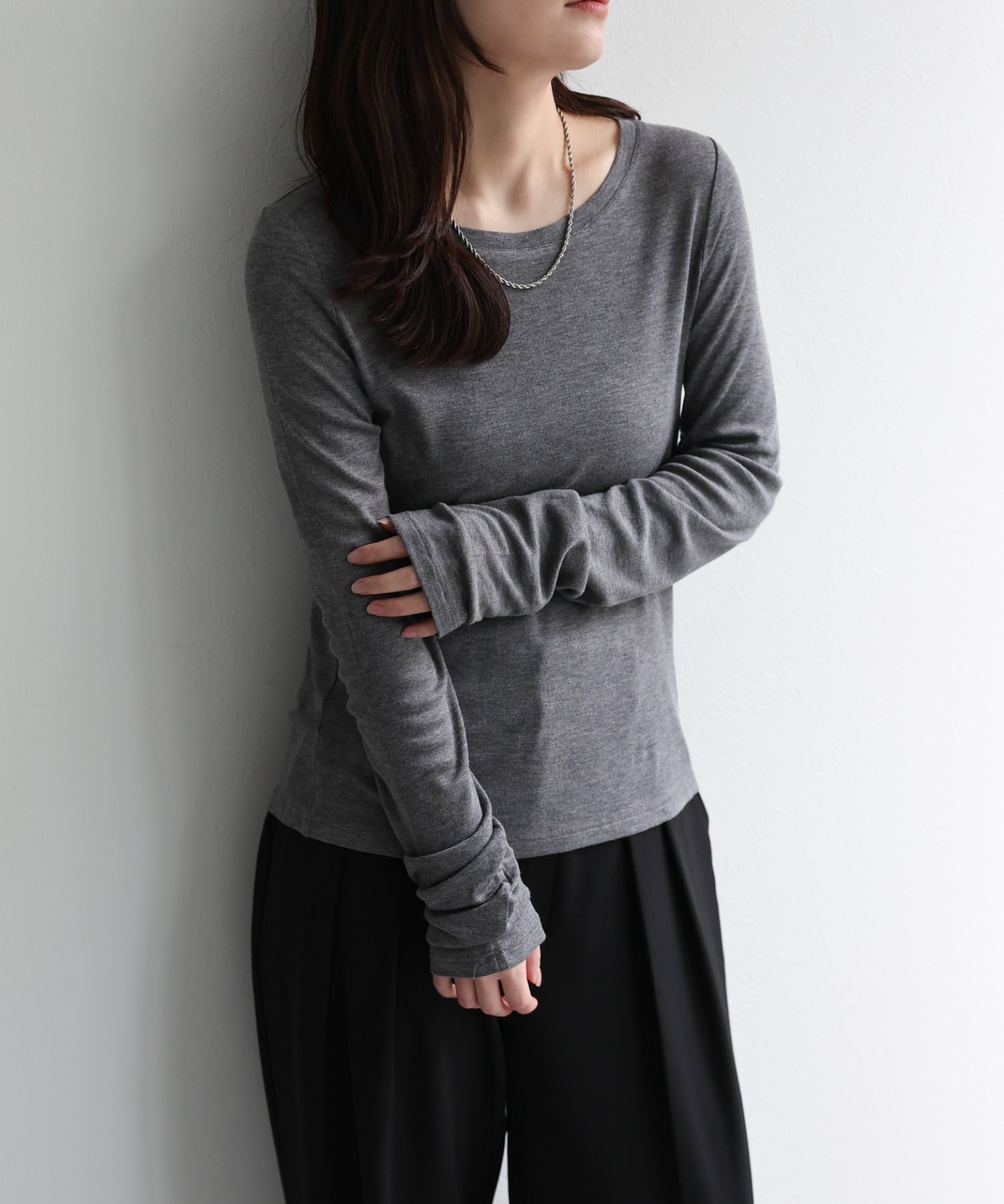 model：156cm 着用サイズ：FREE