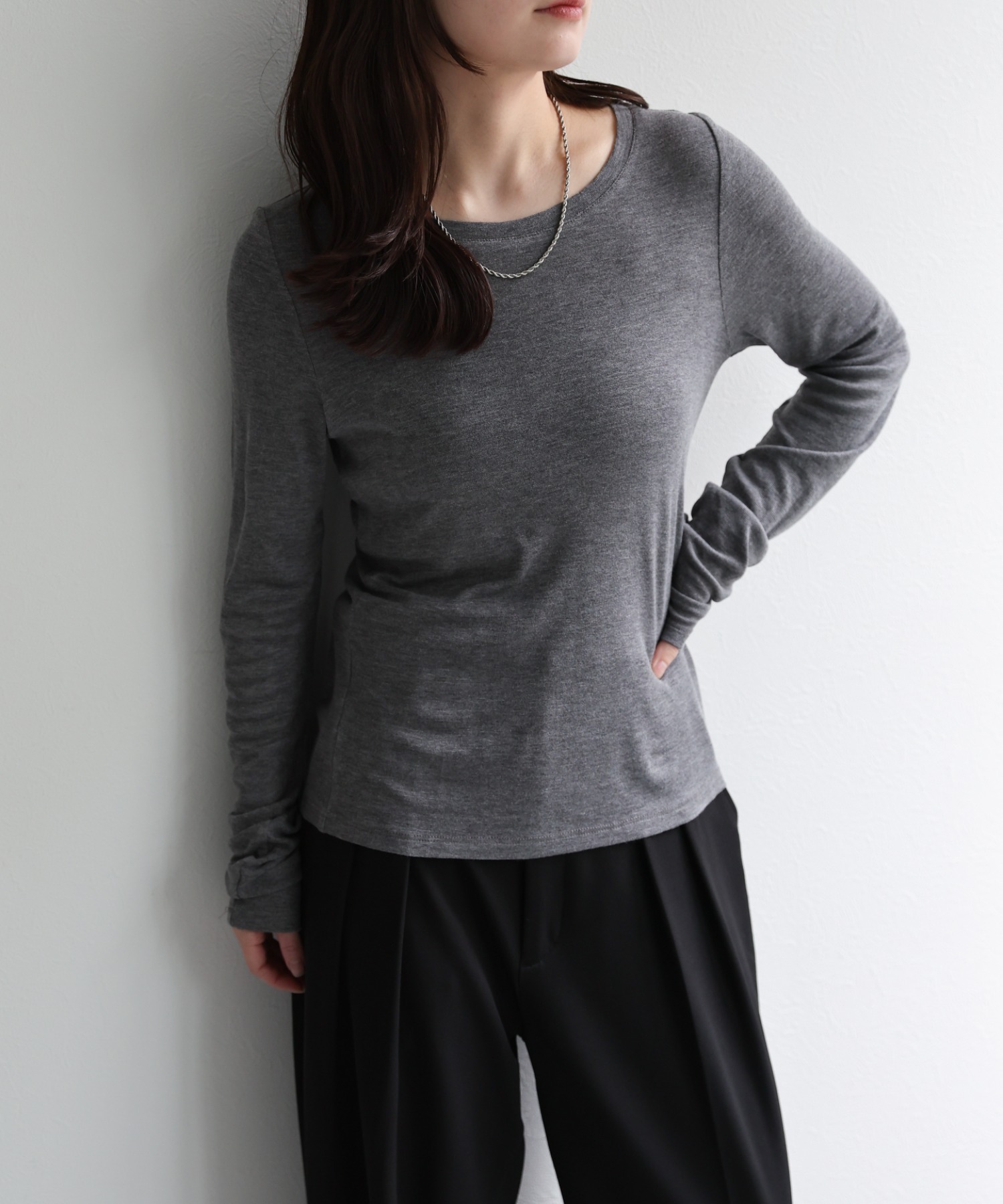 model：156cm 着用サイズ：FREE