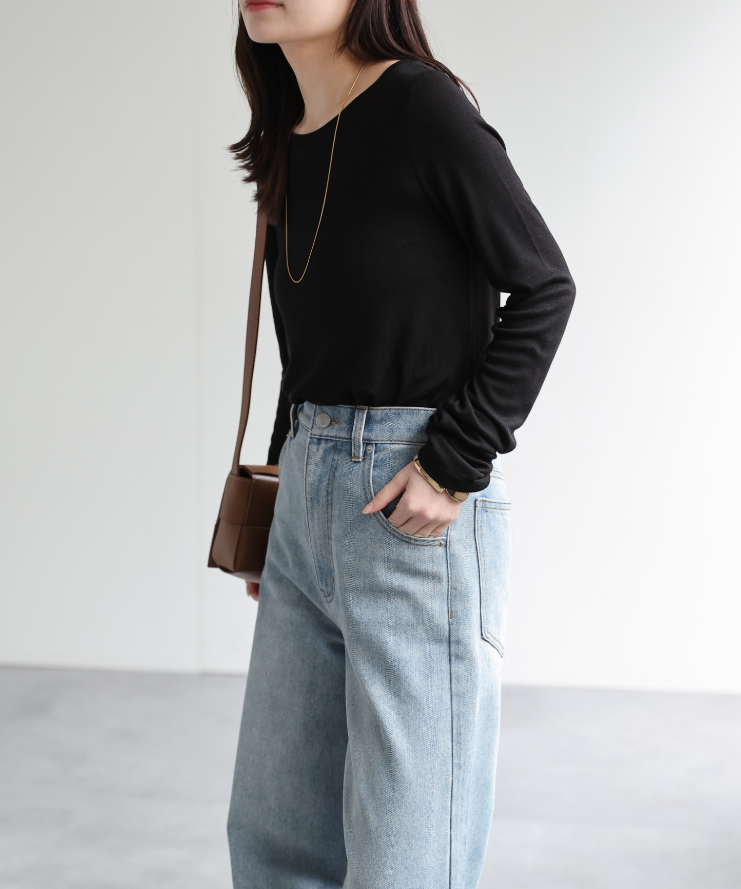 model：156cm 着用サイズ：FREE