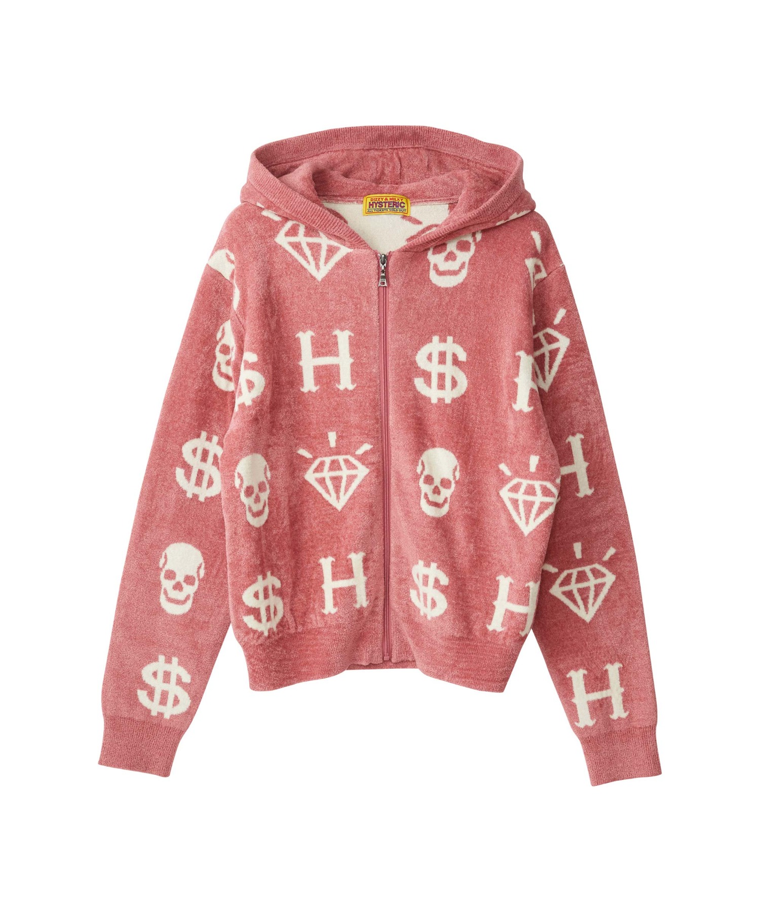 SALE！【hysteric glamour】H$ MONOGRAM柄 パーカー-