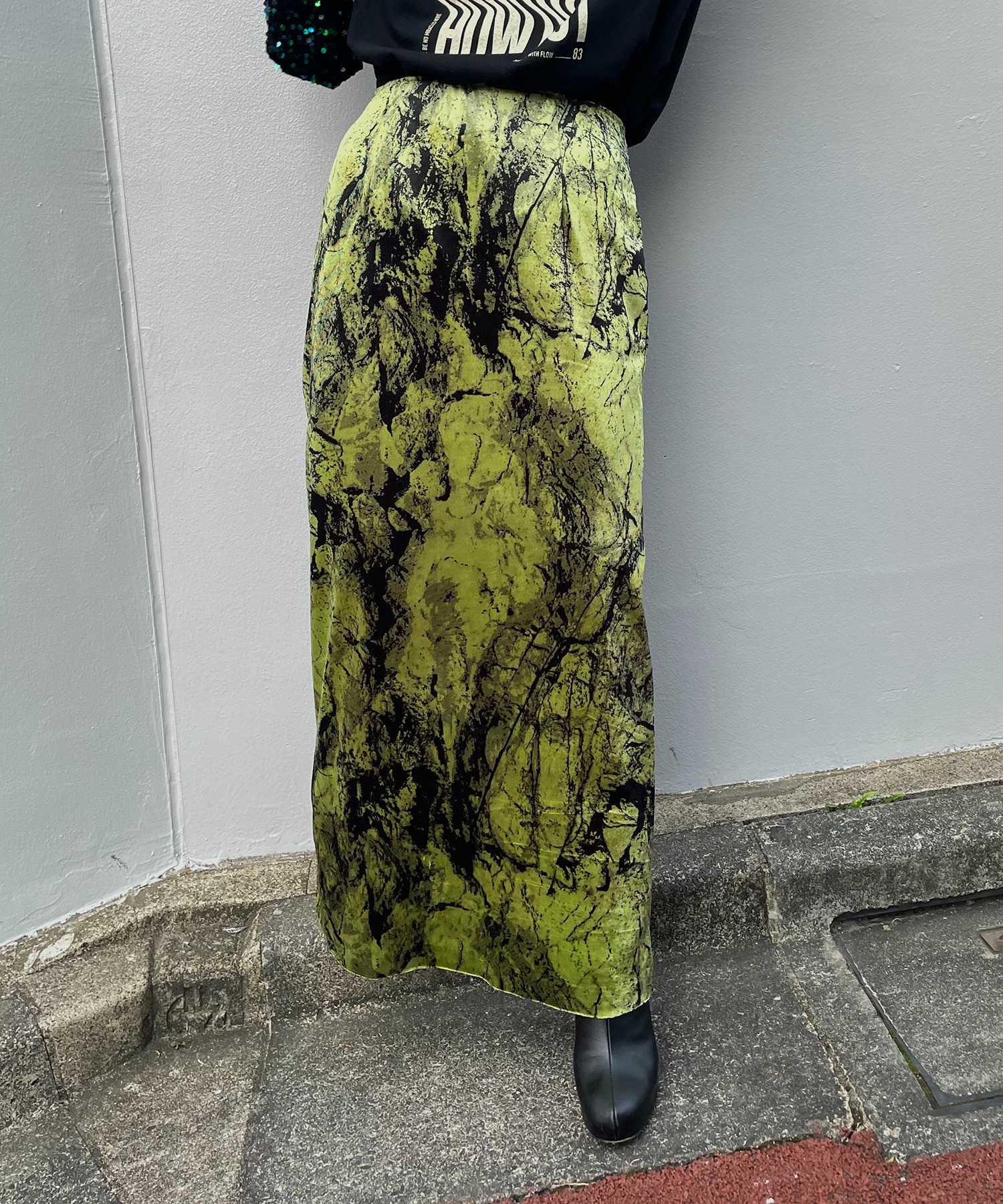 グリーン系
model:154cm 着用サイズ:FREE