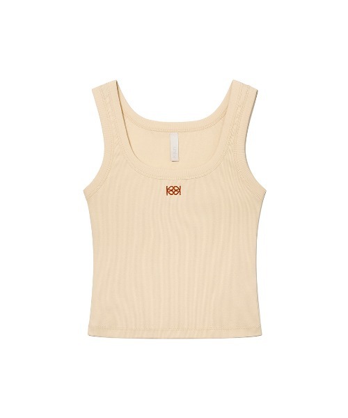 Kijun/キジュン Square-Neck Rib Tank Top タンクトップ