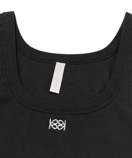 Kijun/キジュン Square-Neck Rib Tank Top タンクトップ