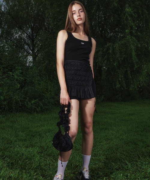 Kijun/キジュン Square-Neck Rib Tank Top タンクトップ