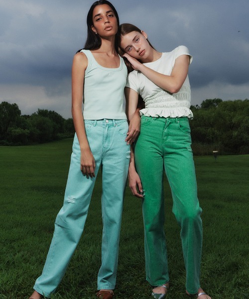 Kijun/キジュン Square-Neck Rib Tank Top タンクトップ