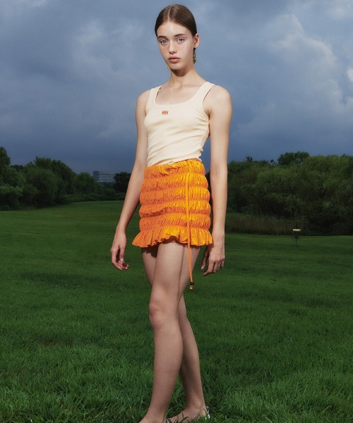 Kijun/キジュン Square-Neck Rib Tank Top タンクトップ