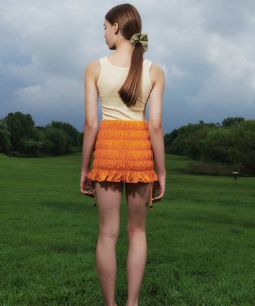 Kijun/キジュン Square-Neck Rib Tank Top タンクトップ