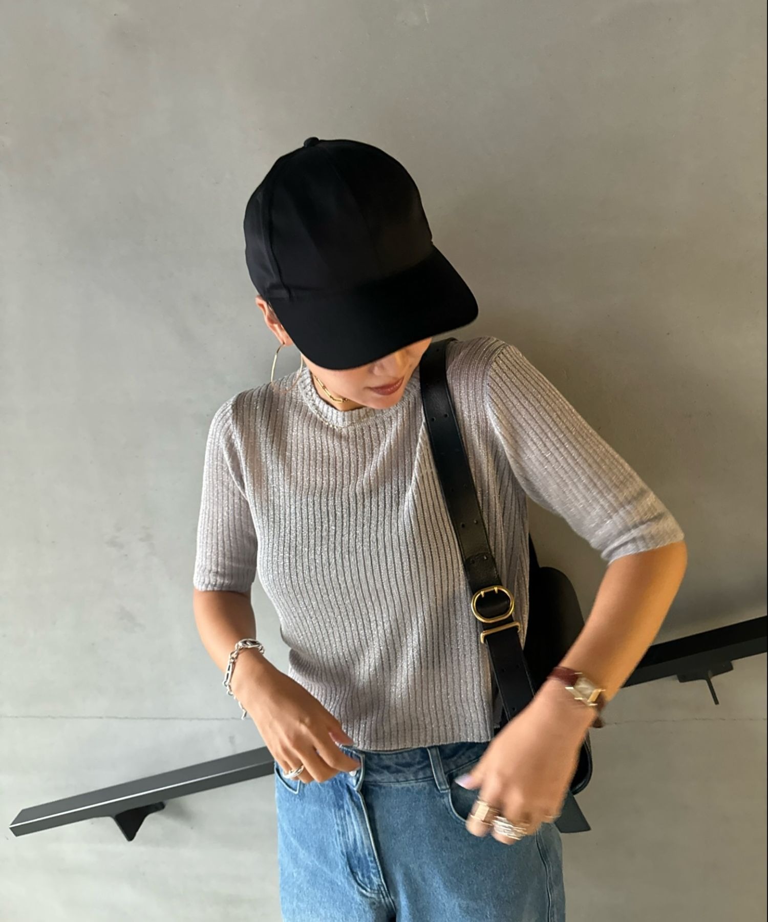model：H163 着用サイズ：FREE