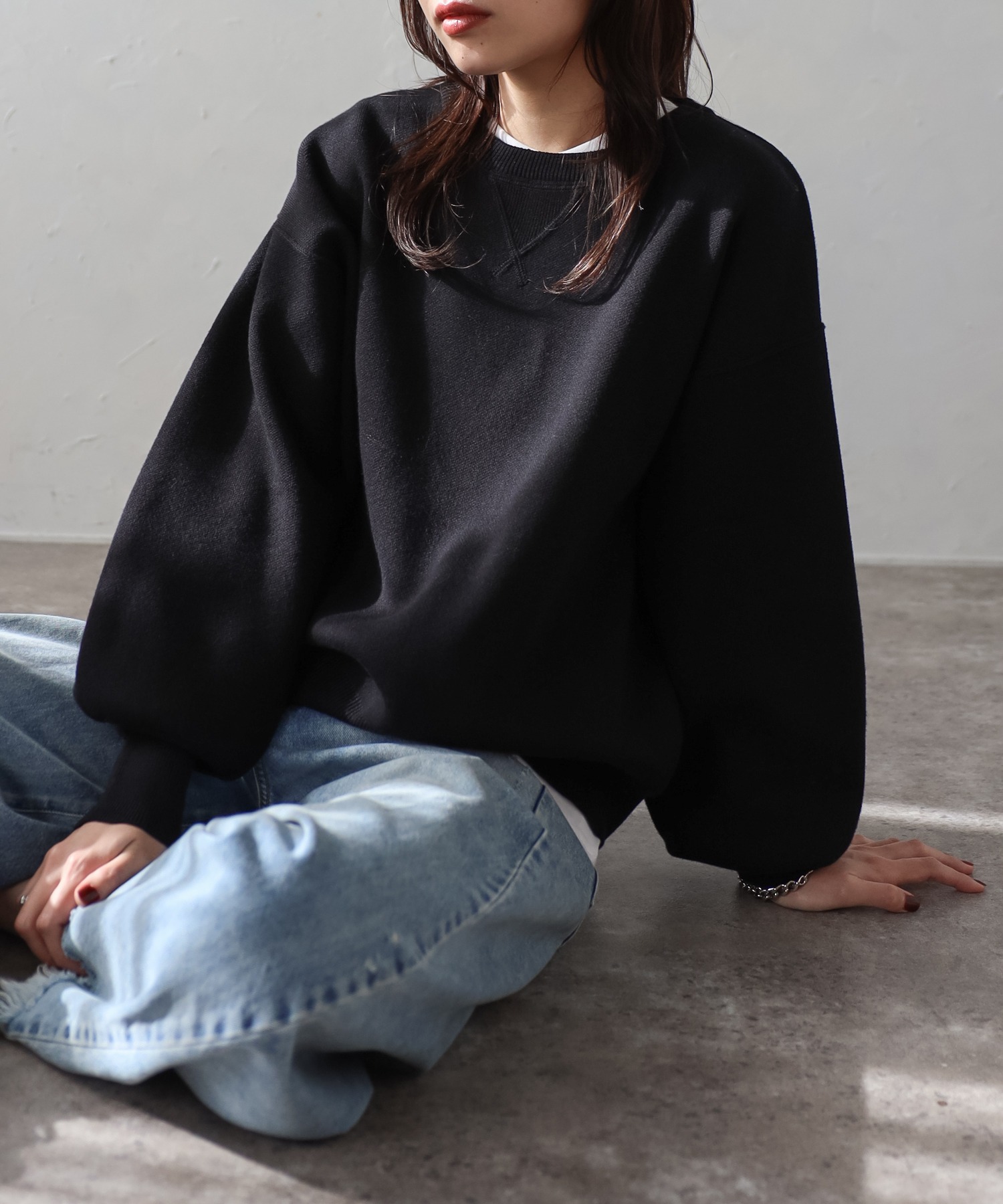 model：H163 着用サイズ：FREE