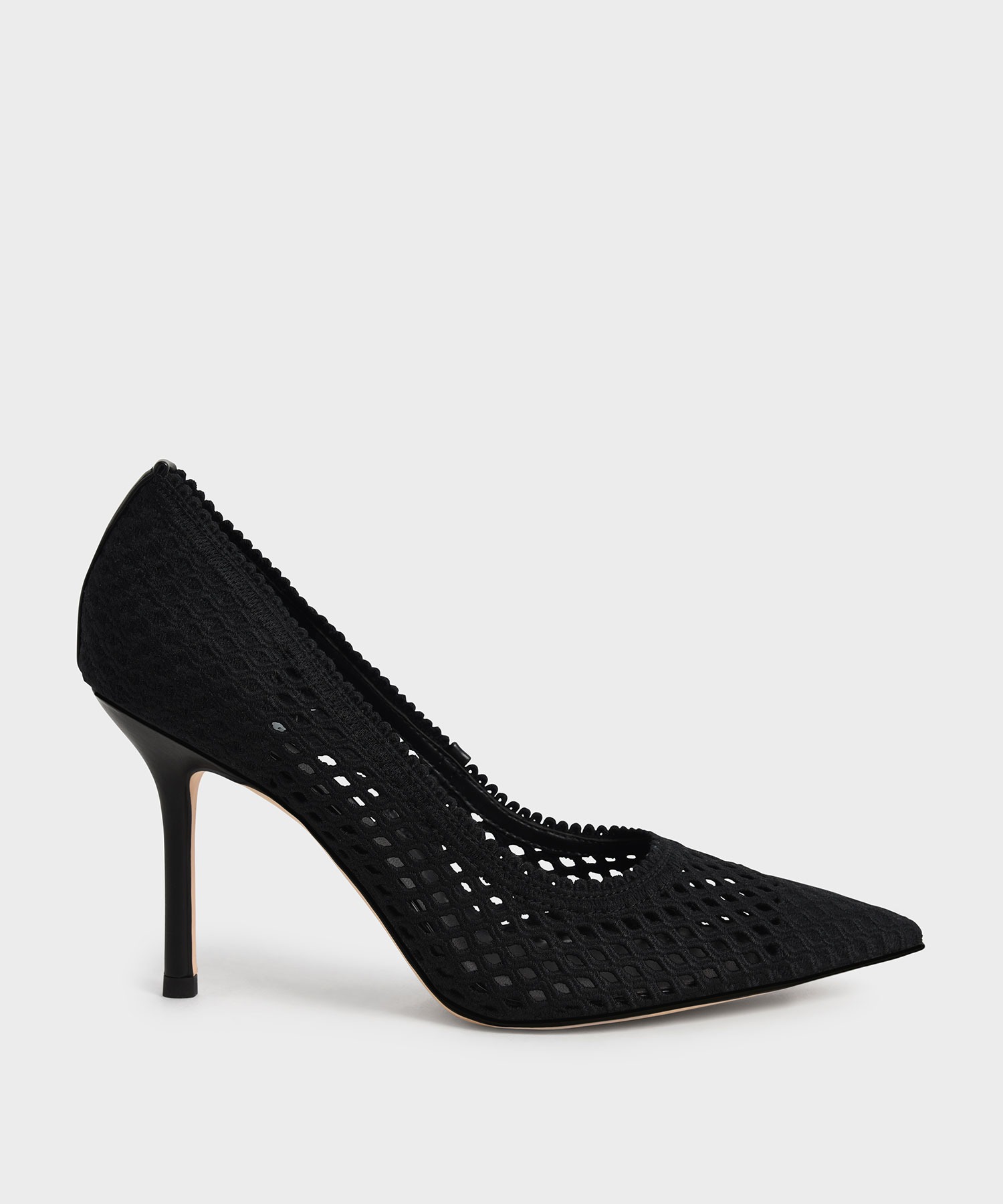 CHARLES KEITHニット スティレットパンプス Stiletto SALE ラッピング無料 74%OFF Knitted Pumps