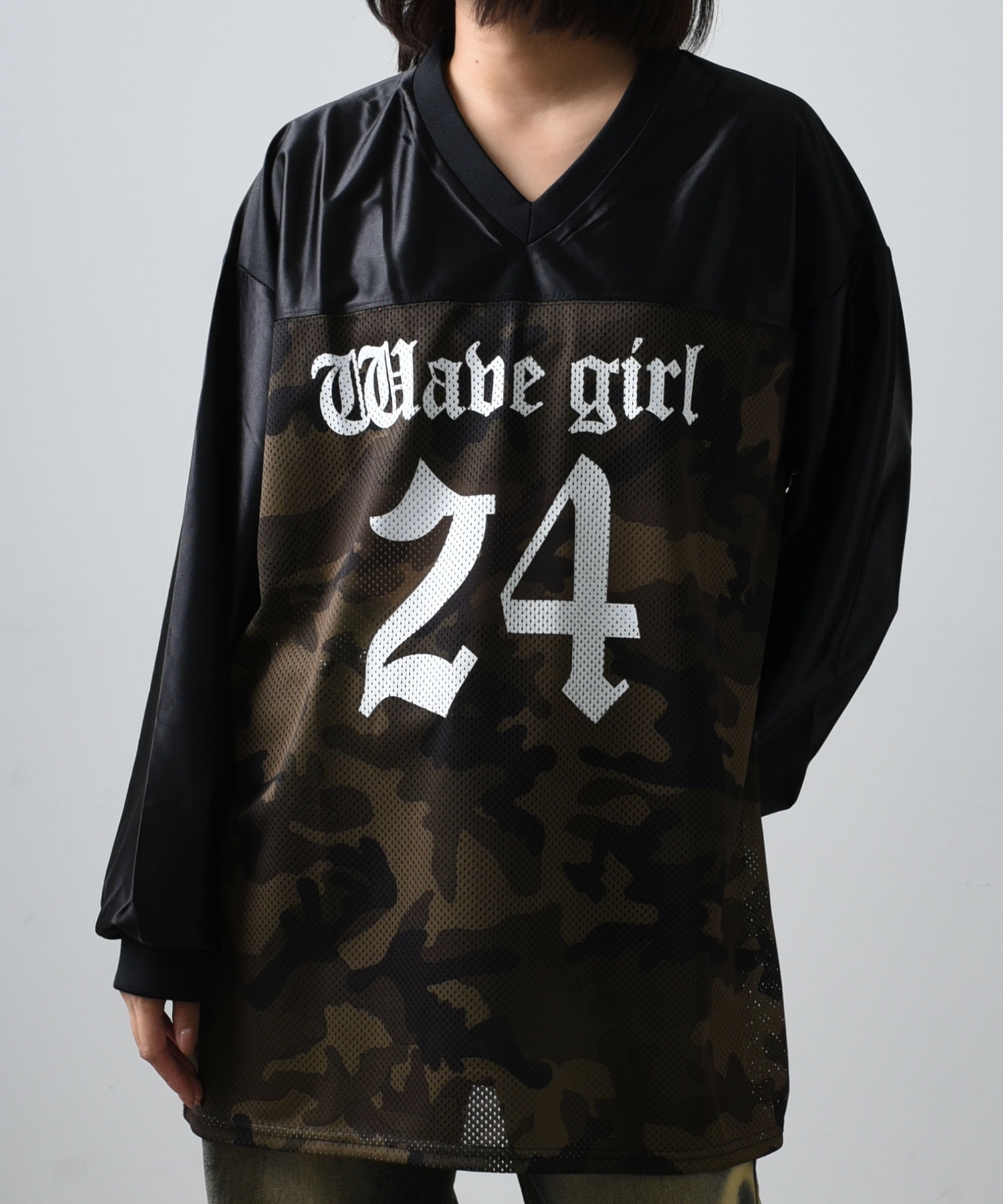 tシャツ A'GEM/9 × .kom 「ARULE/アルール」カモフラージュデザインロンTEE レディース メンズ A'GEM/9 × .kom 『ARULE/アルール』カモフラージュデザインロン