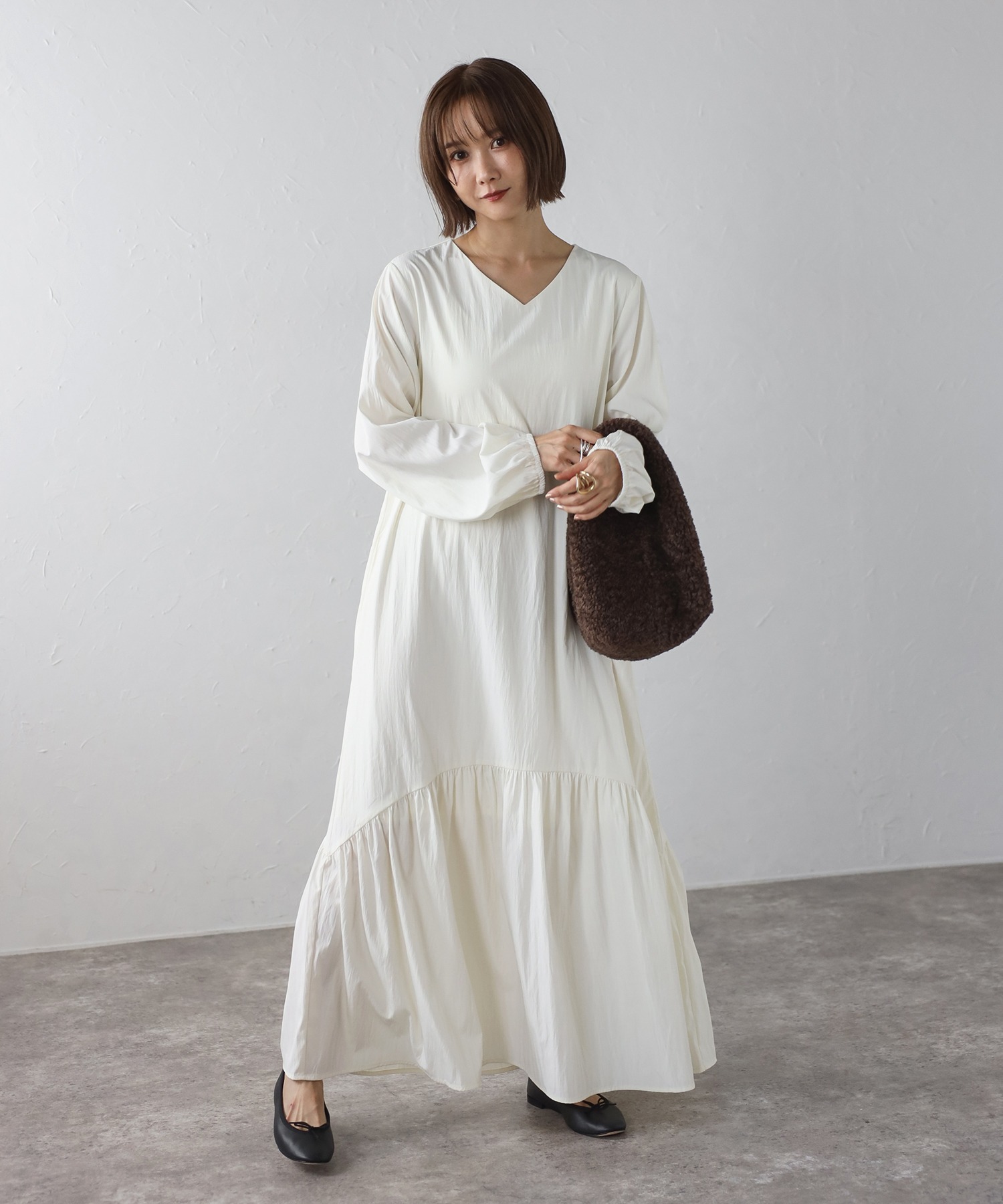 model：H158 着用サイズ：FREE
