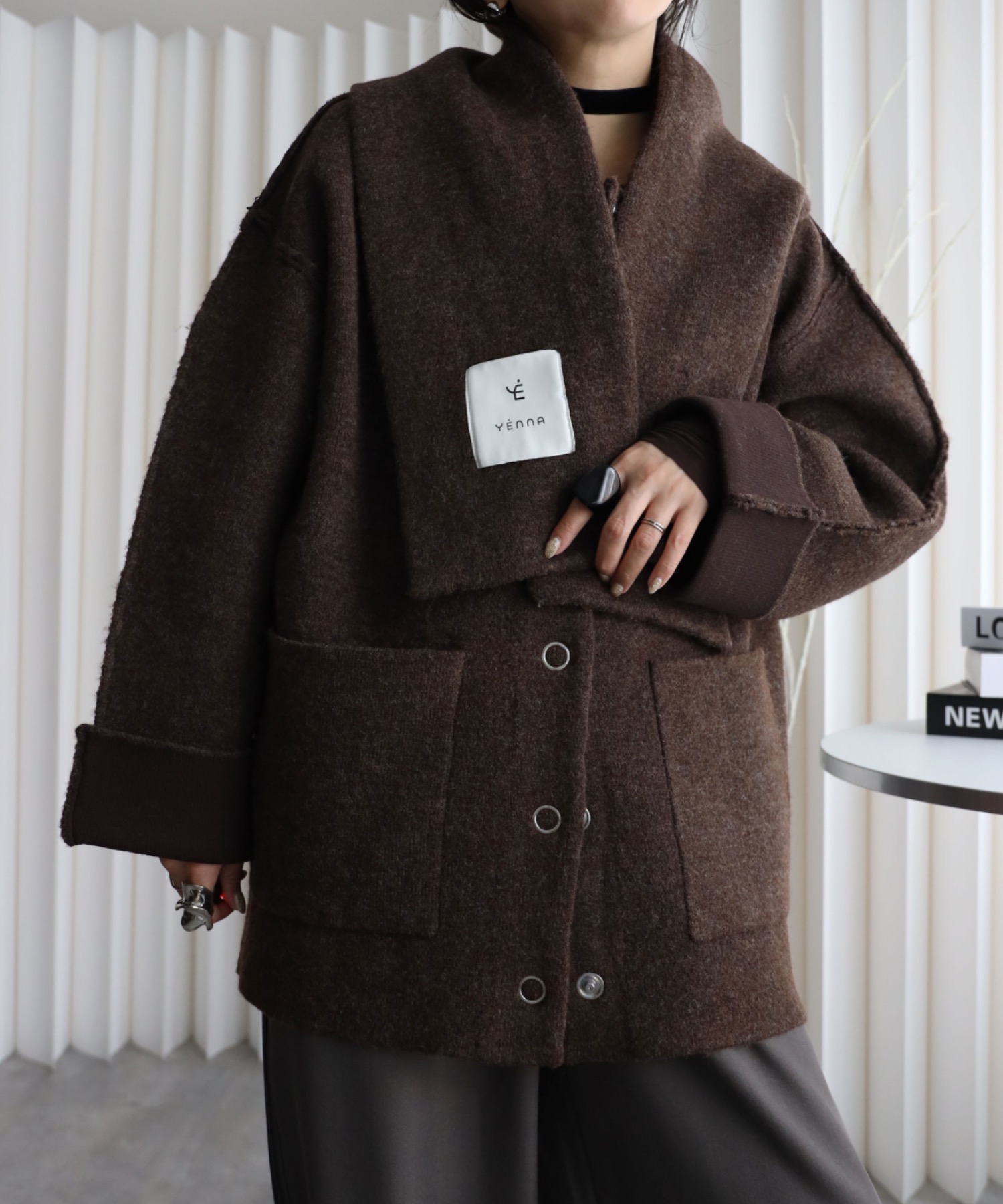 model：155cm. 着用サイズ：FREE