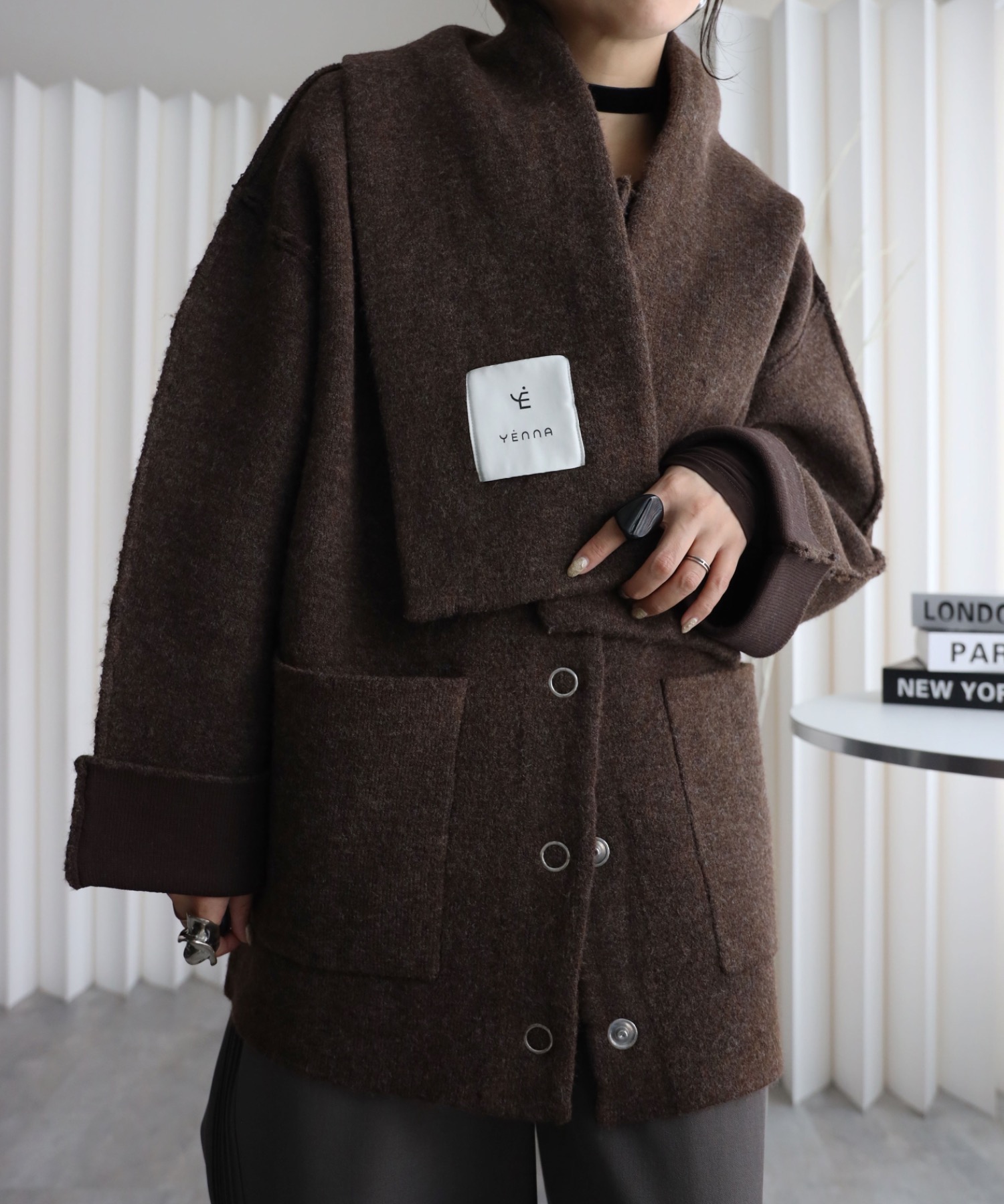 model：155cm. 着用サイズ：FREE