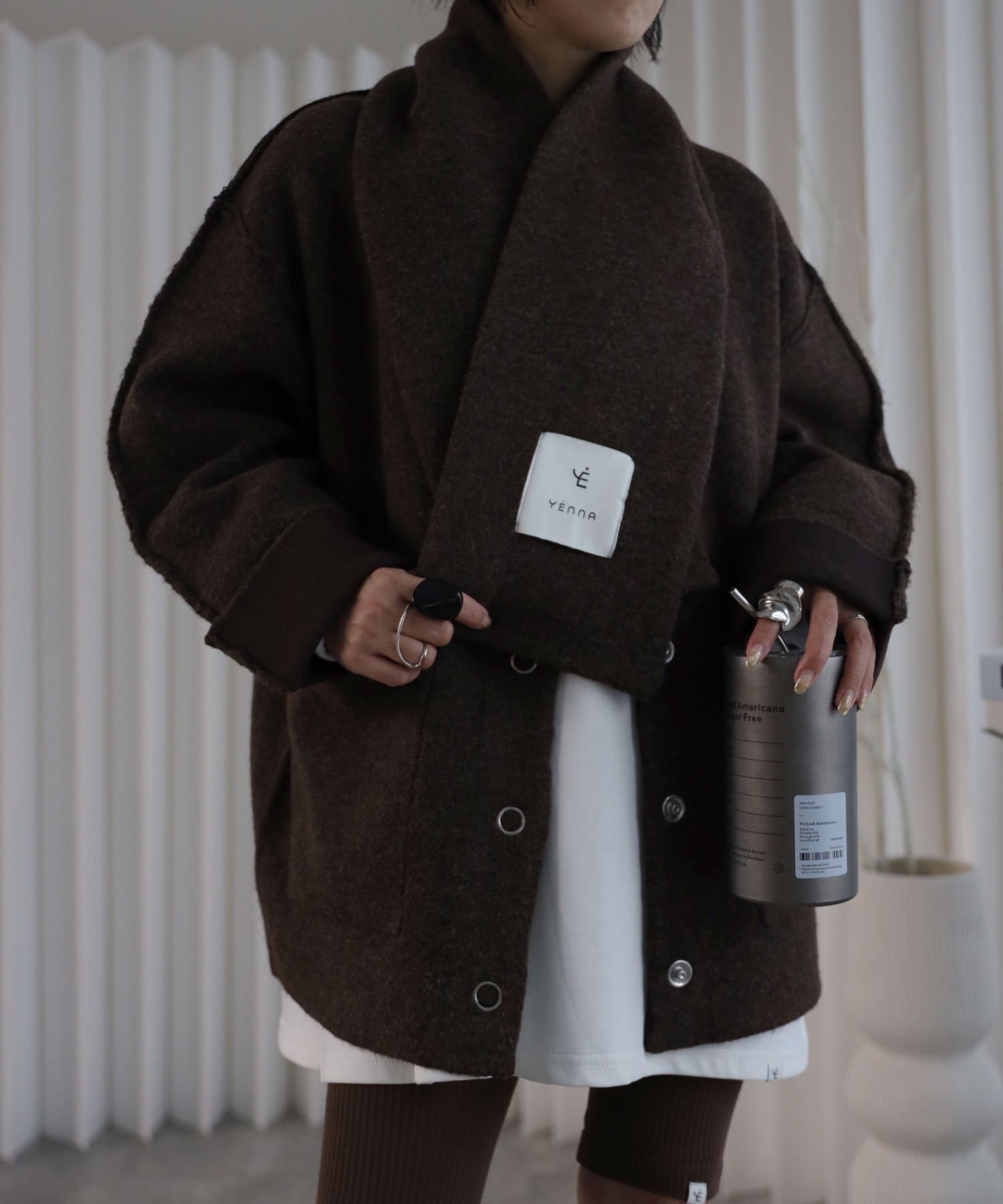 model：155cm. 着用サイズ：FREE