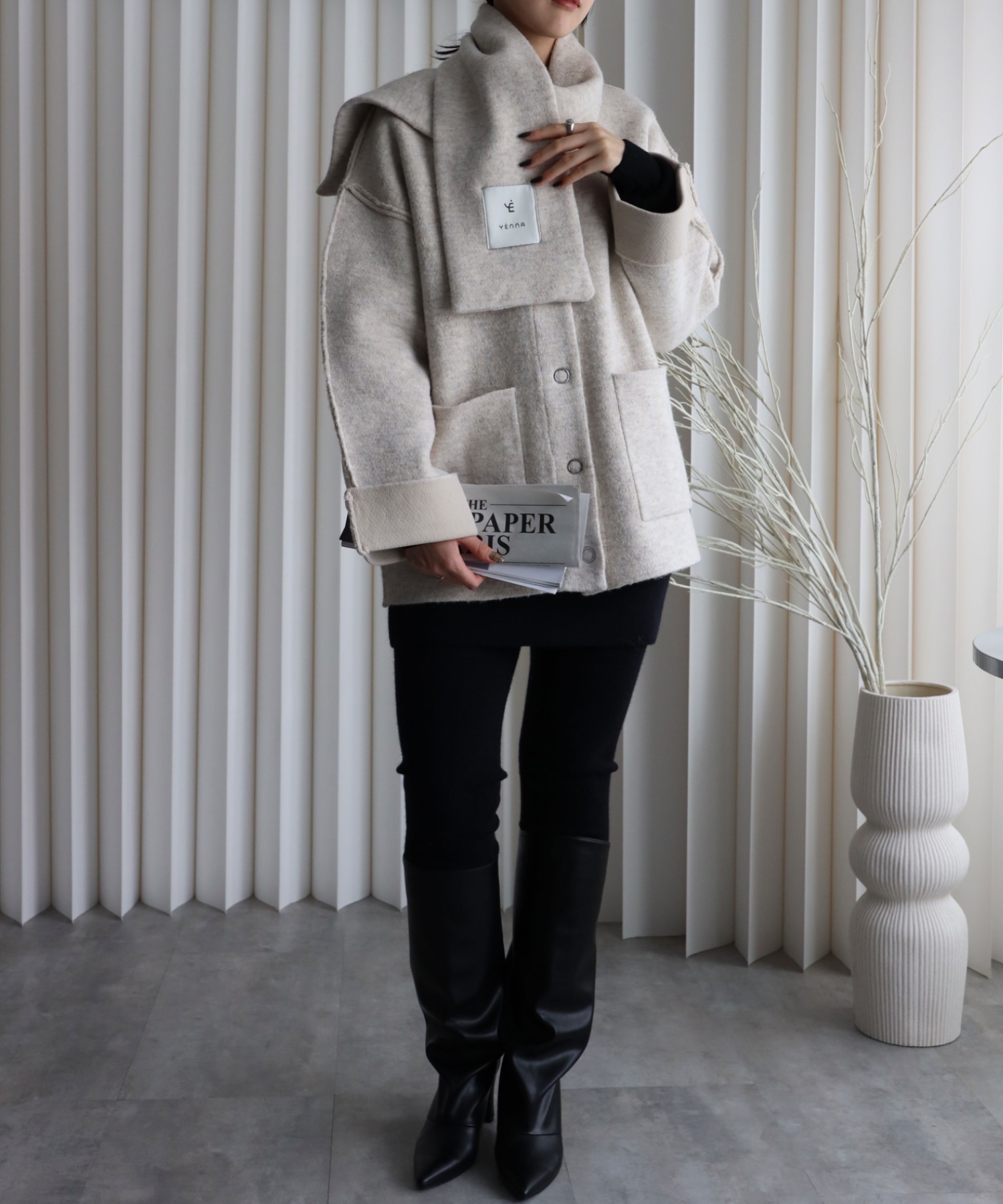 model：164cm. 着用サイズ：FREE