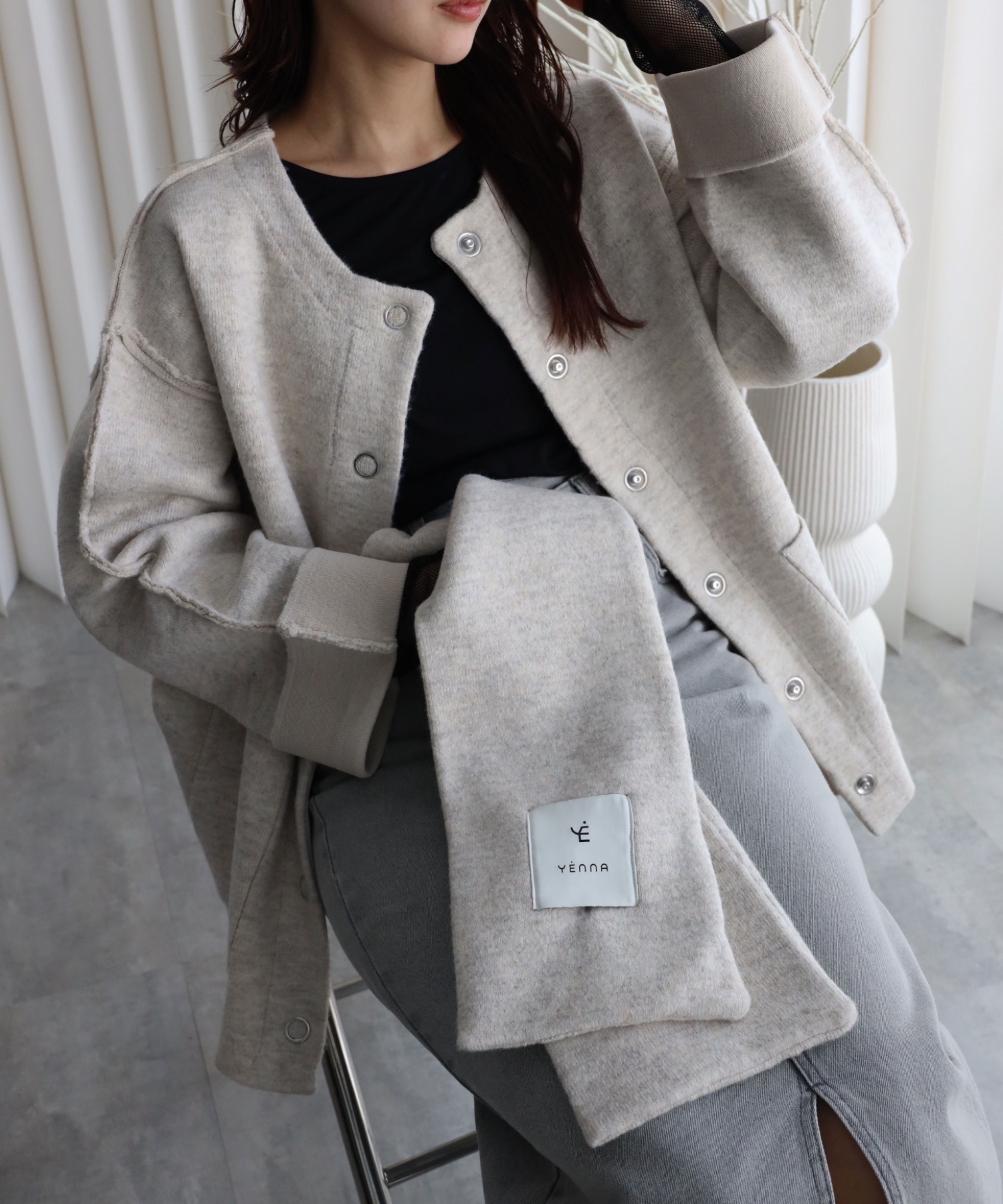 model：164cm. 着用サイズ：FREE