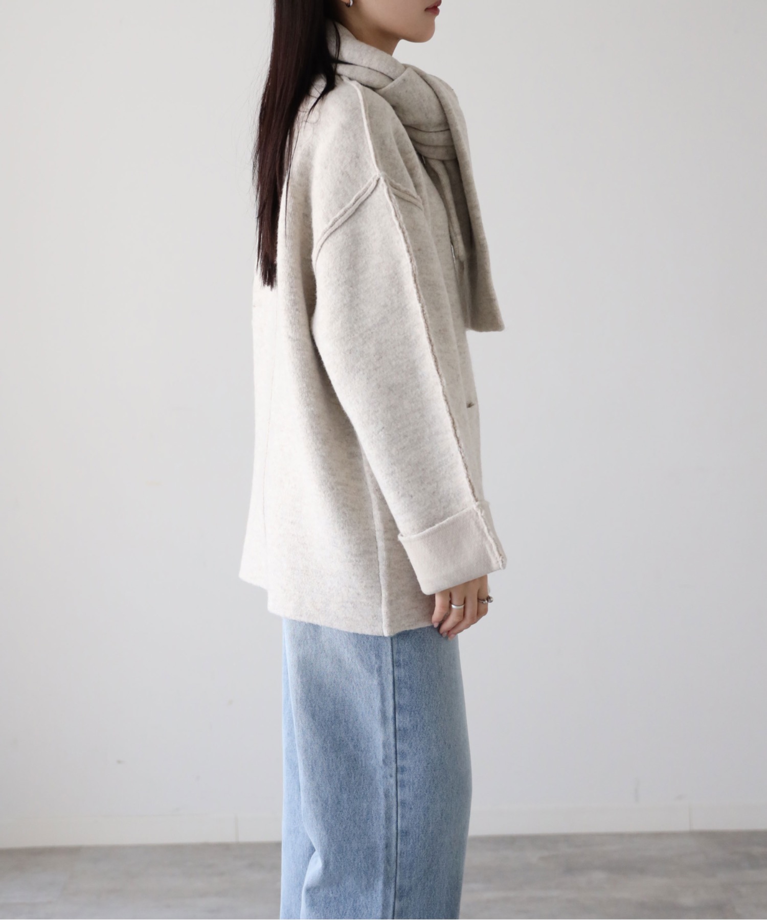 model：164cm. 着用サイズ：FREE