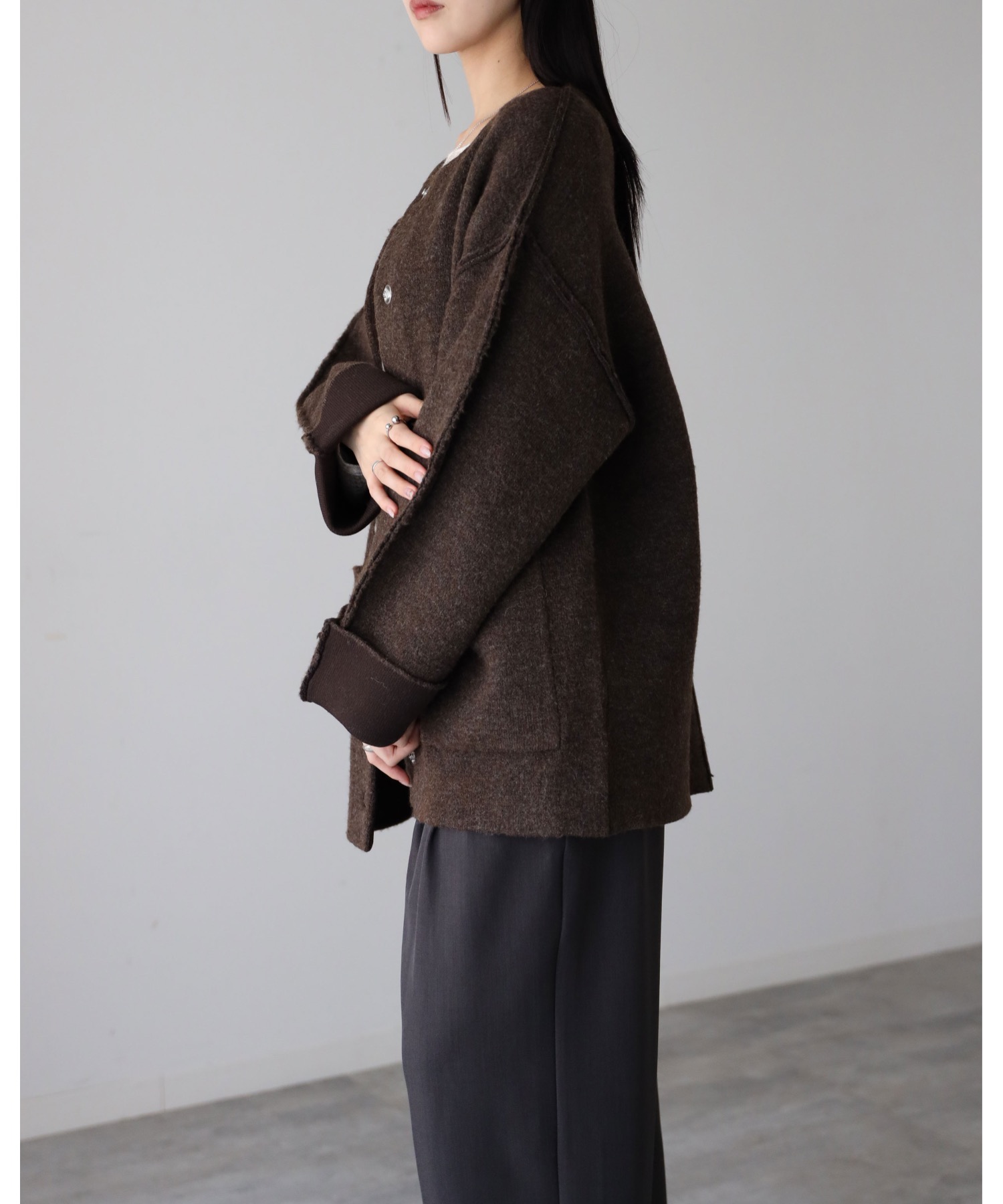 model：164cm. 着用サイズ：FREE