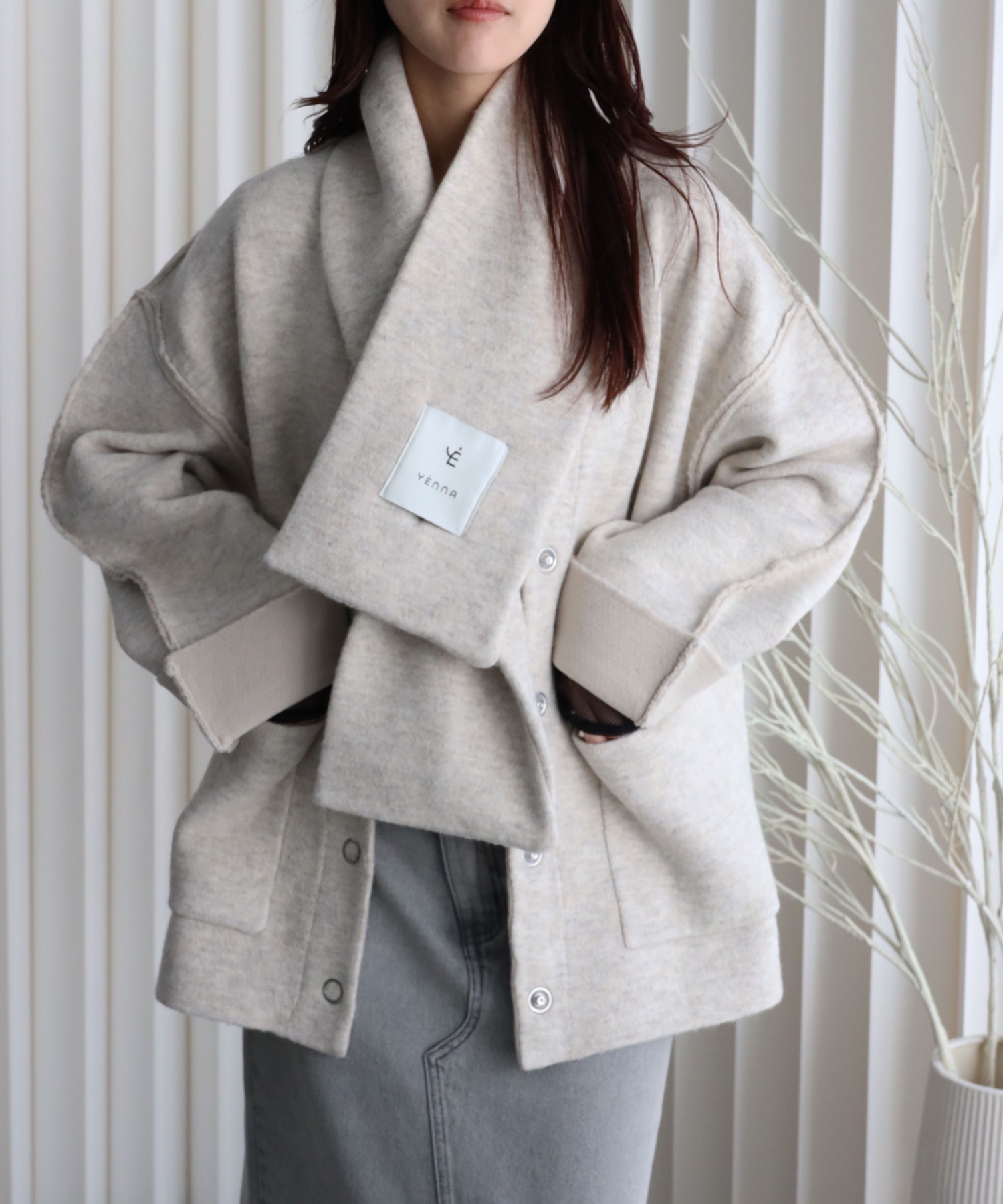 model：164cm. 着用サイズ：FREE