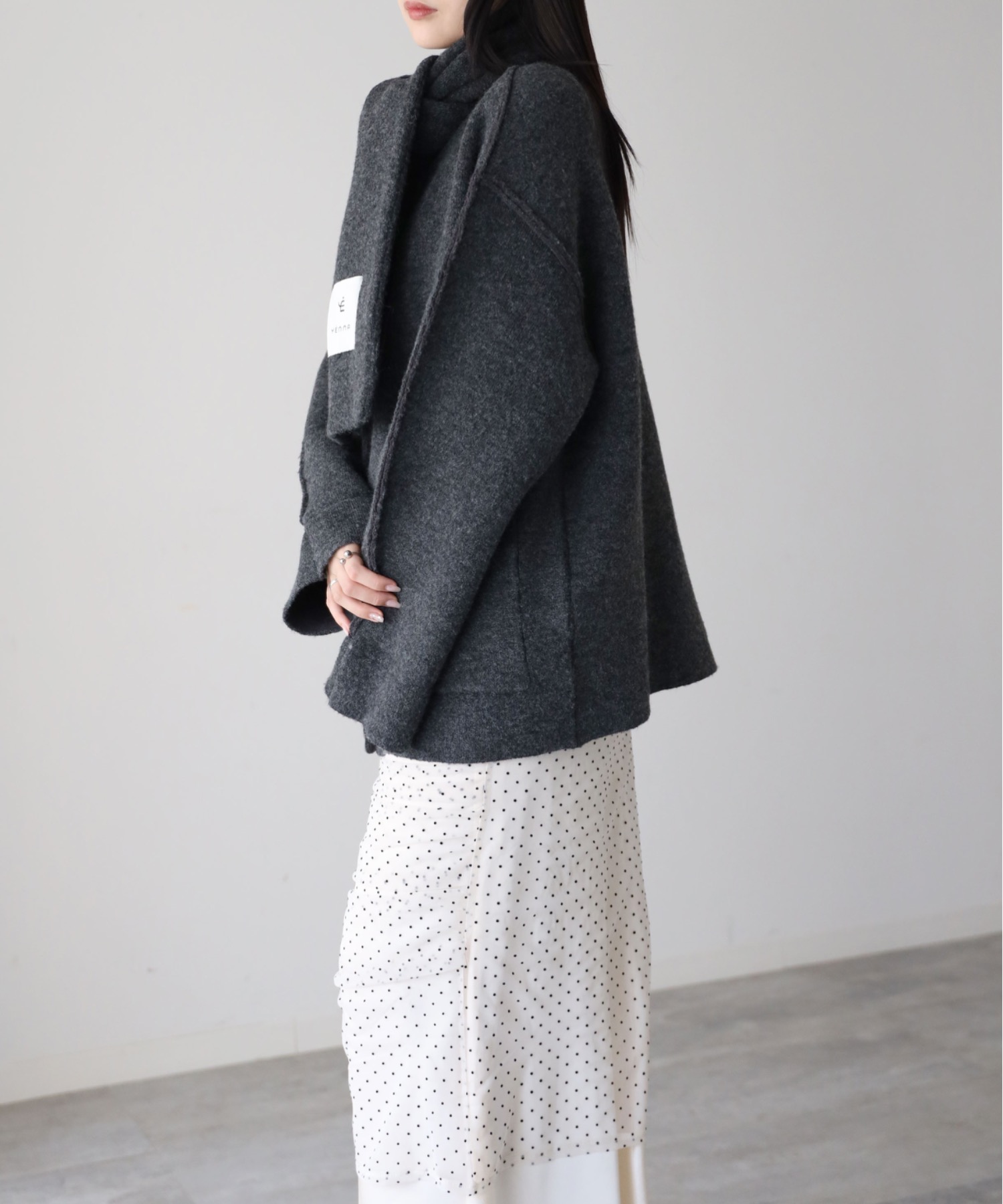 model：164cm. 着用サイズ：FREE