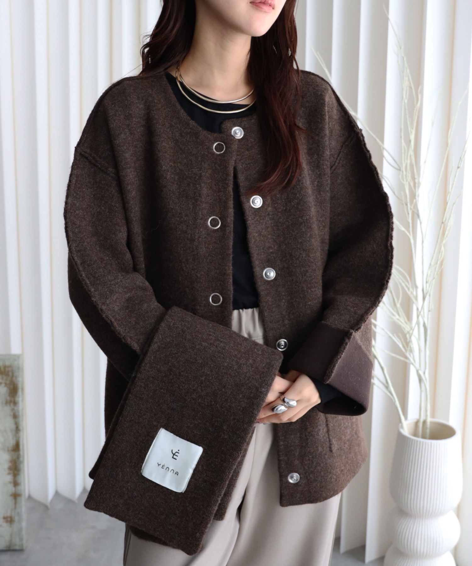 model：164cm. 着用サイズ：FREE