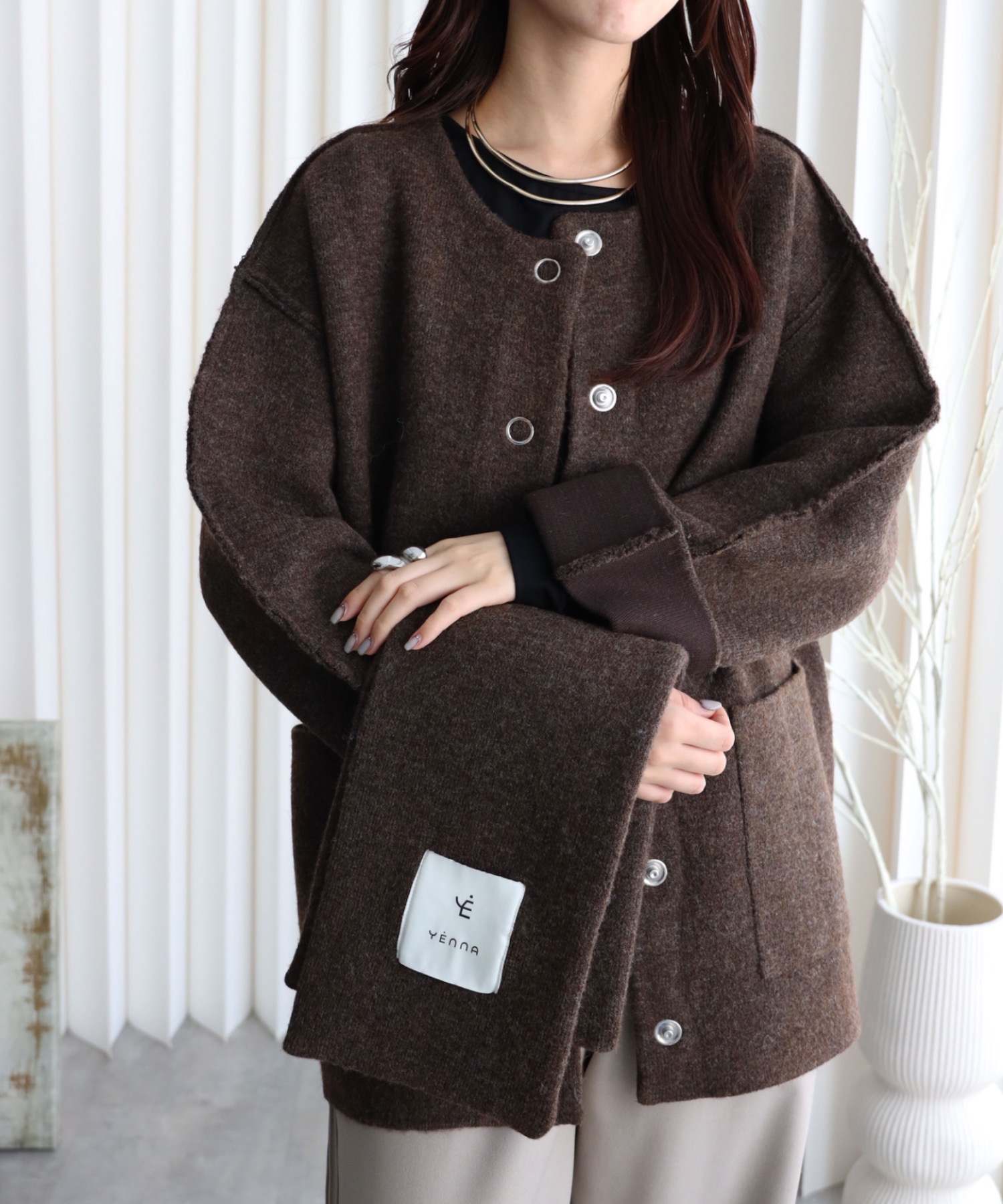 model：164cm. 着用サイズ：FREE