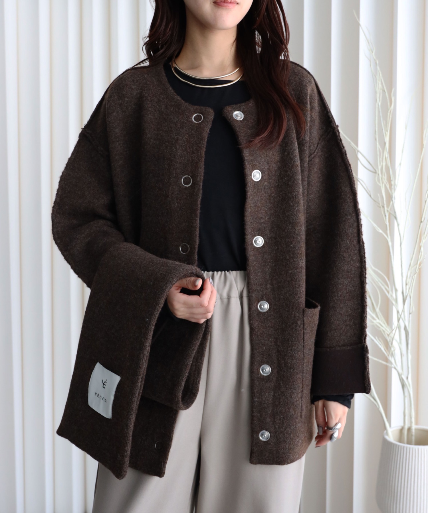 model：164cm. 着用サイズ：FREE
