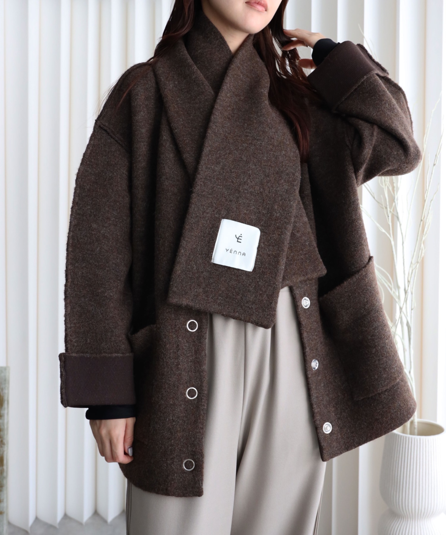 model：164cm. 着用サイズ：FREE