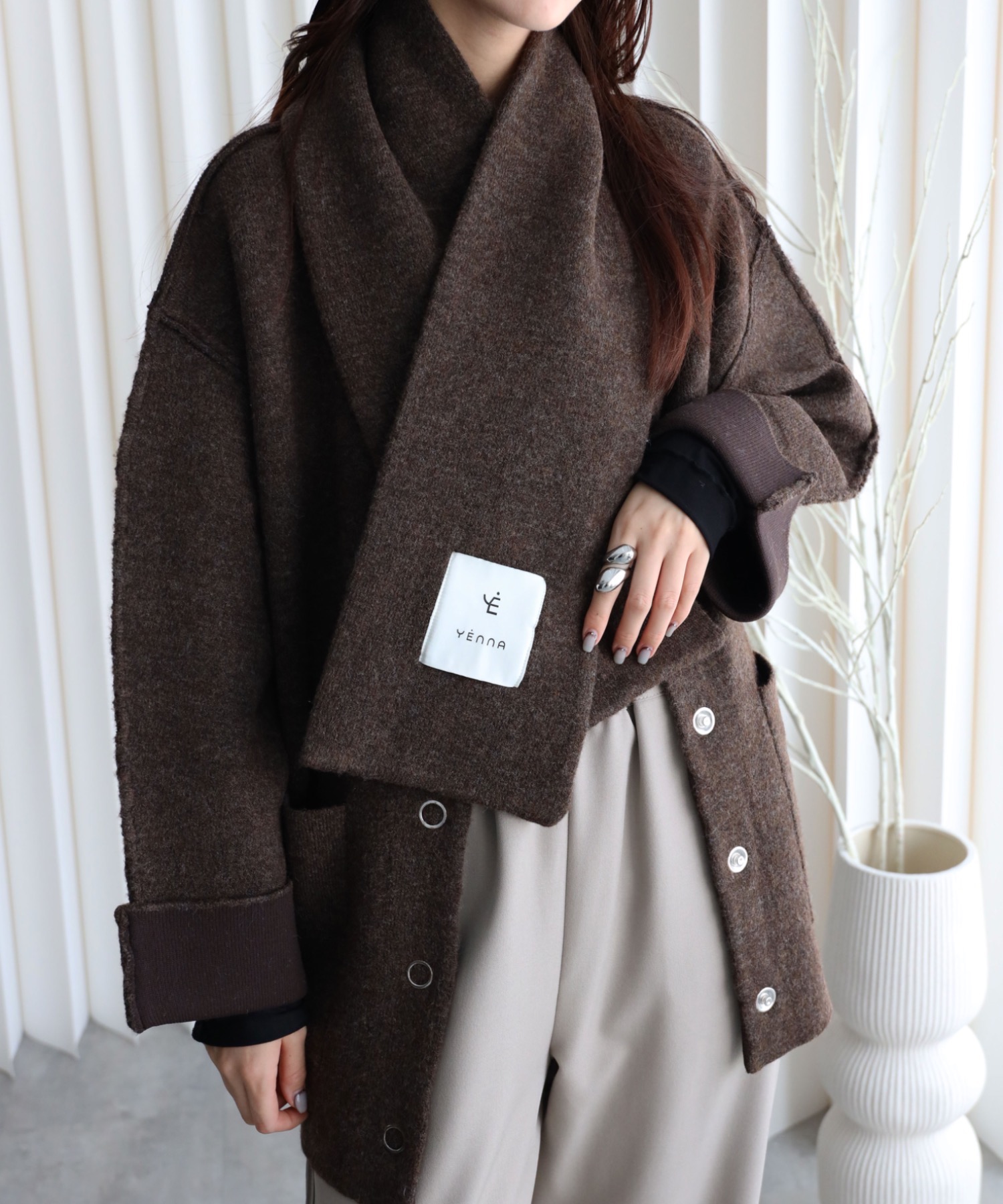 model：164cm. 着用サイズ：FREE