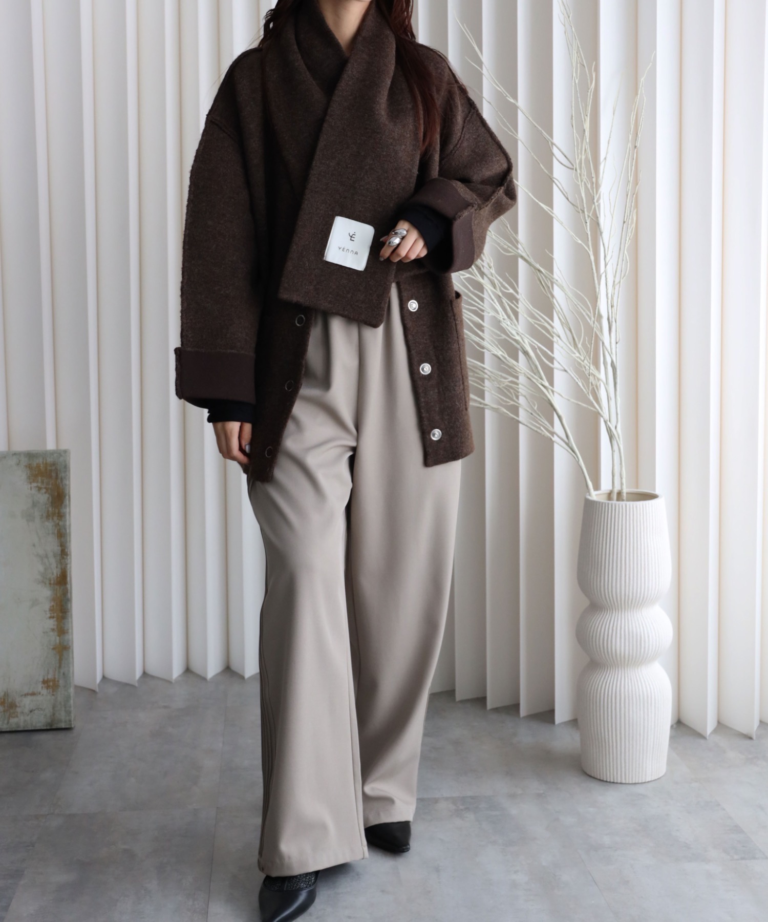 model：164cm. 着用サイズ：FREE