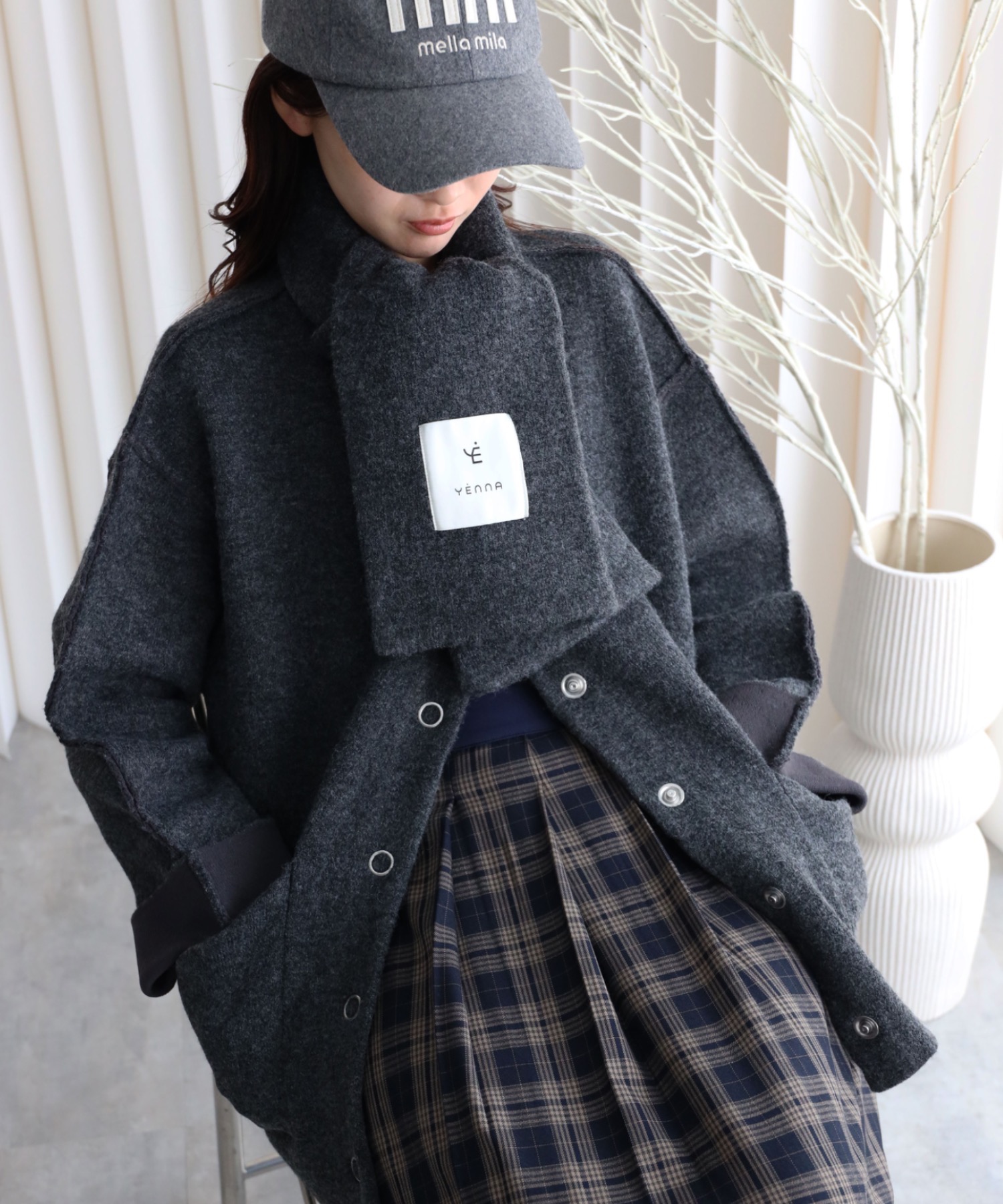model：164cm. 着用サイズ：FREE