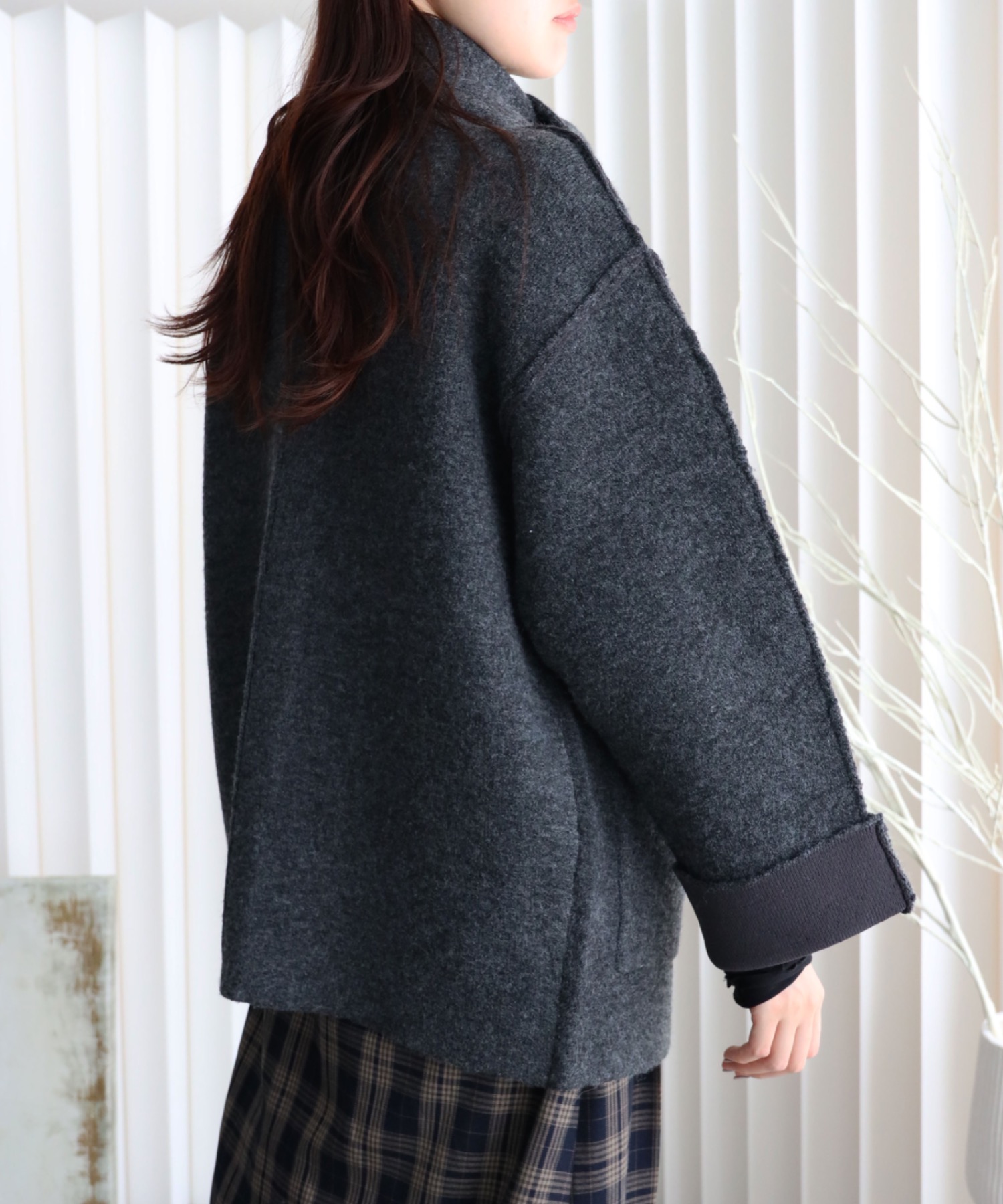 model：164cm. 着用サイズ：FREE