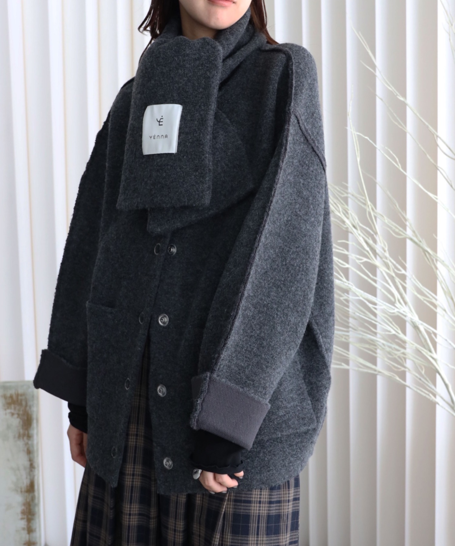 model：164cm. 着用サイズ：FREE