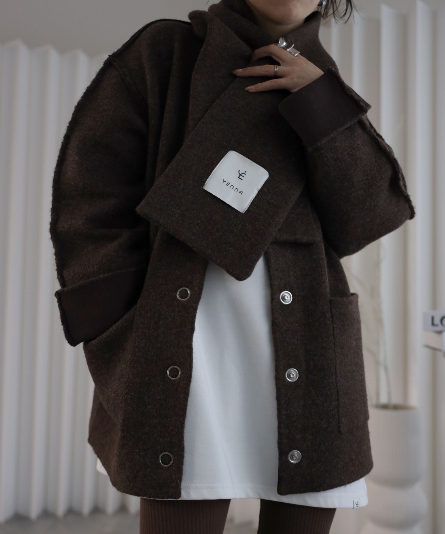 model：155cm. 着用サイズ：FREE