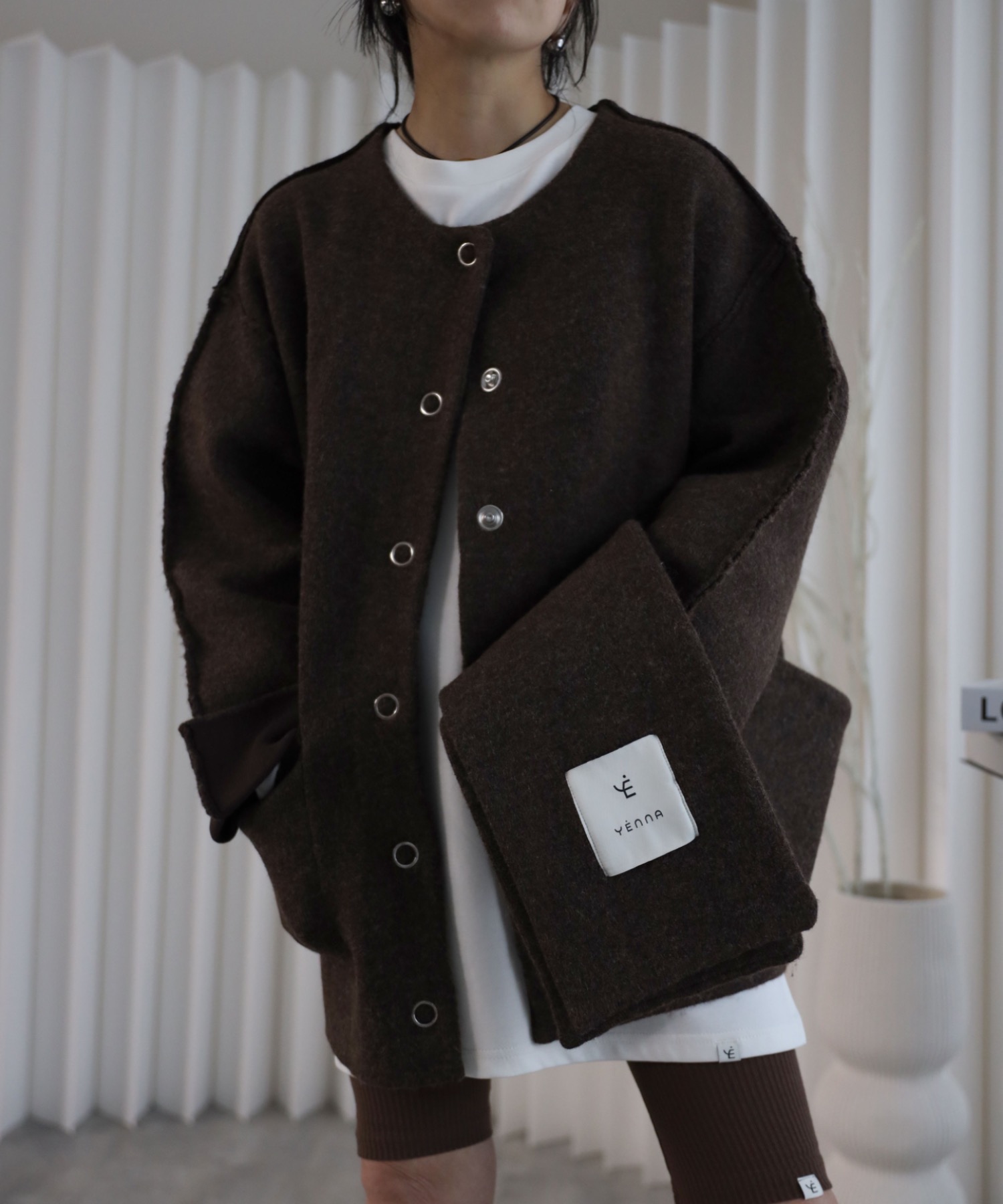 model：155cm. 着用サイズ：FREE